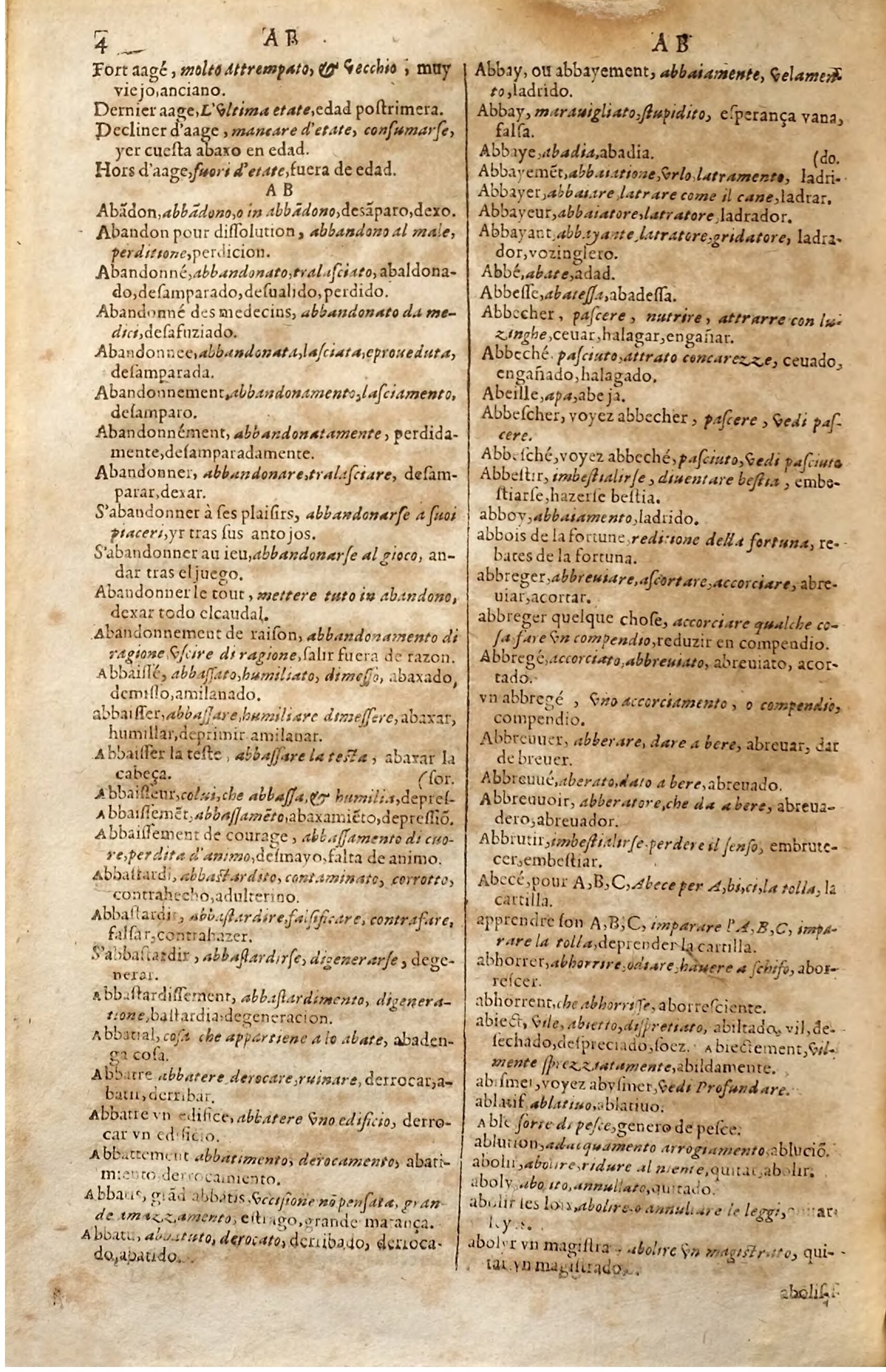 1627 - Jacques Crespin - Trésor des trois langues (Seconde partie) - Regensburg