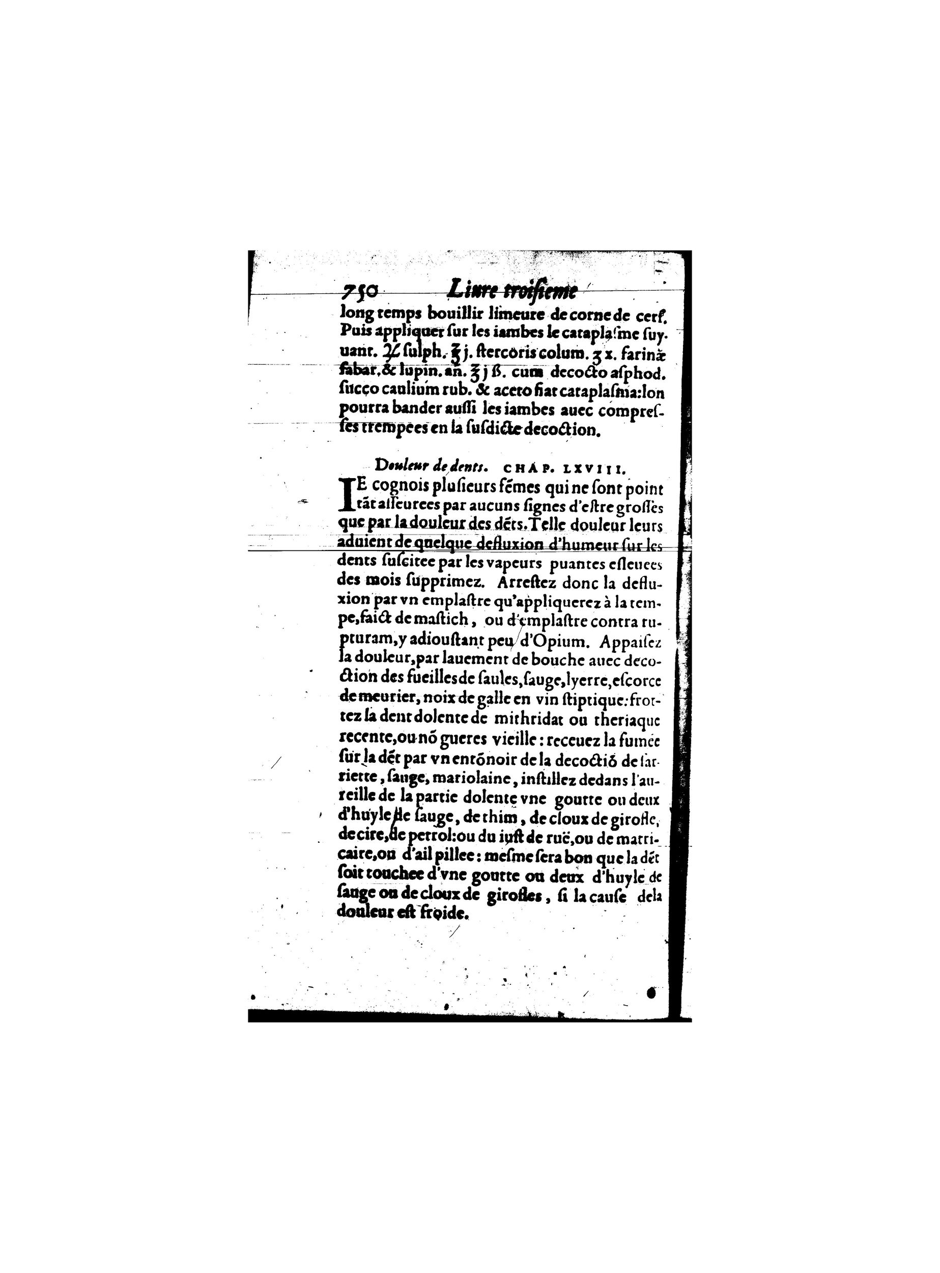 1587 - Jacques du Puis - Trésor des remèdes secrets pour les maladies des femmes - BnF