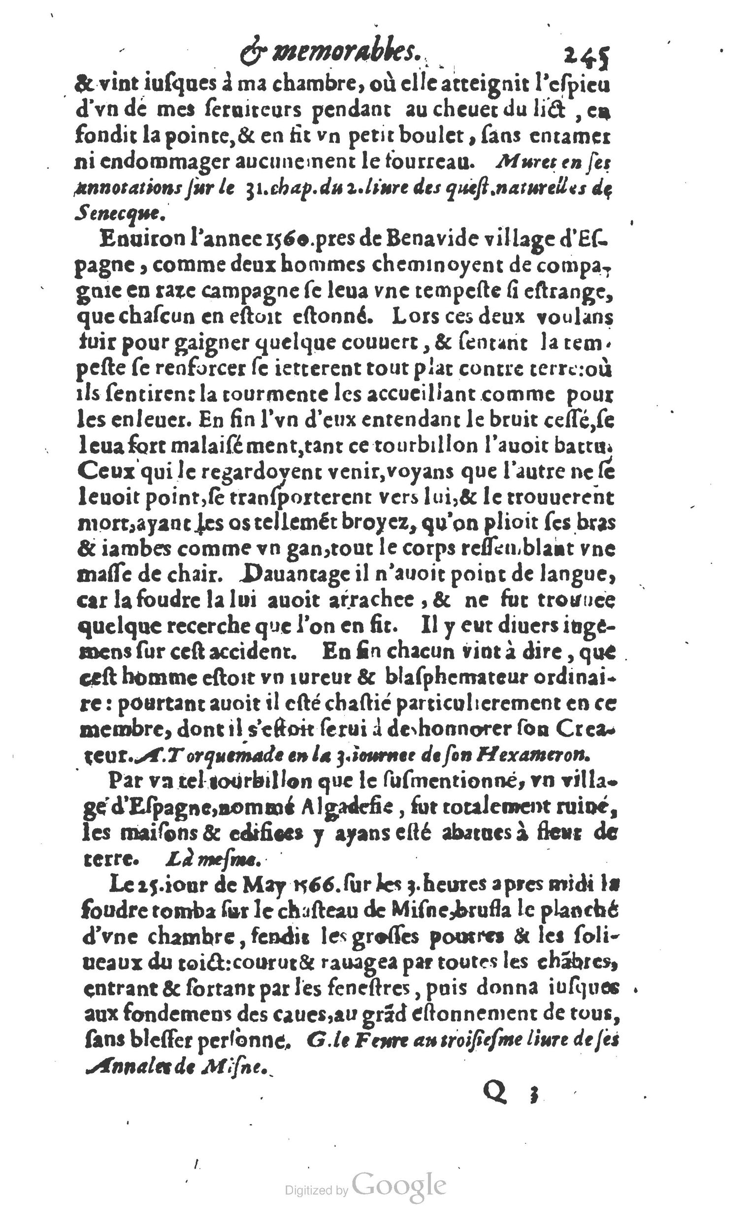 1610 - Paul Marceau - Trésor d’histoires admirables et mémorables - Princeton