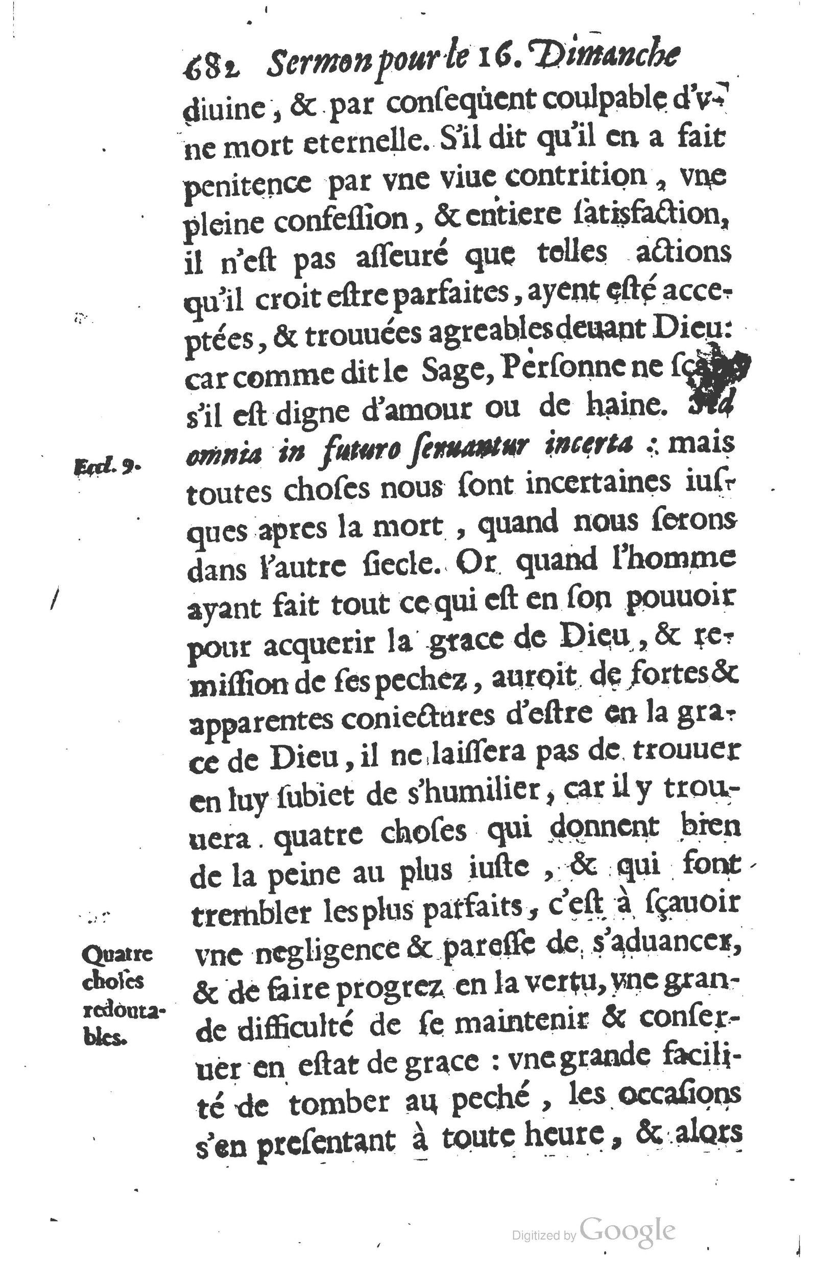 1629 - Manassés de Préaulx - Sermons ou Trésors de la piété chrétienne - BM Lyon