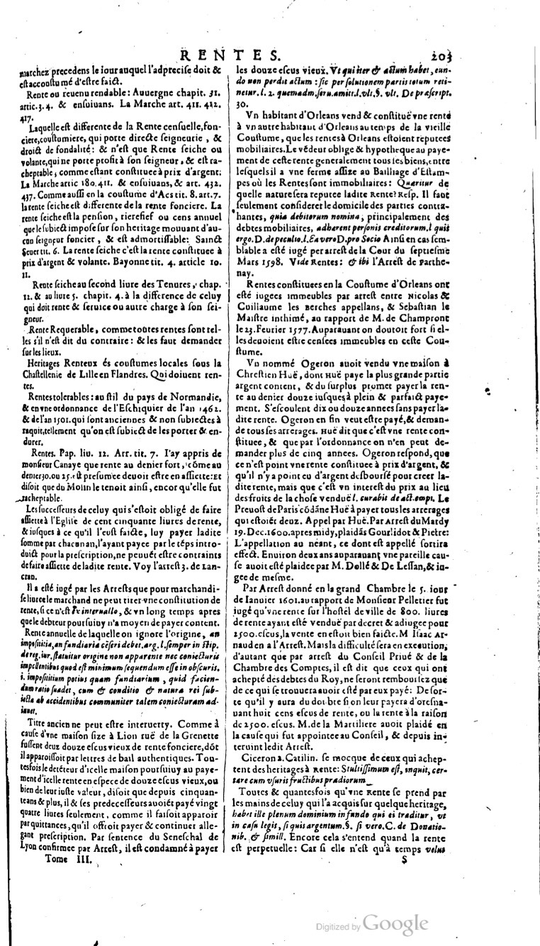 1629 - Veuve Nicolas Buon - Trésor du droit français (21754 T. 3) - BM Lyon