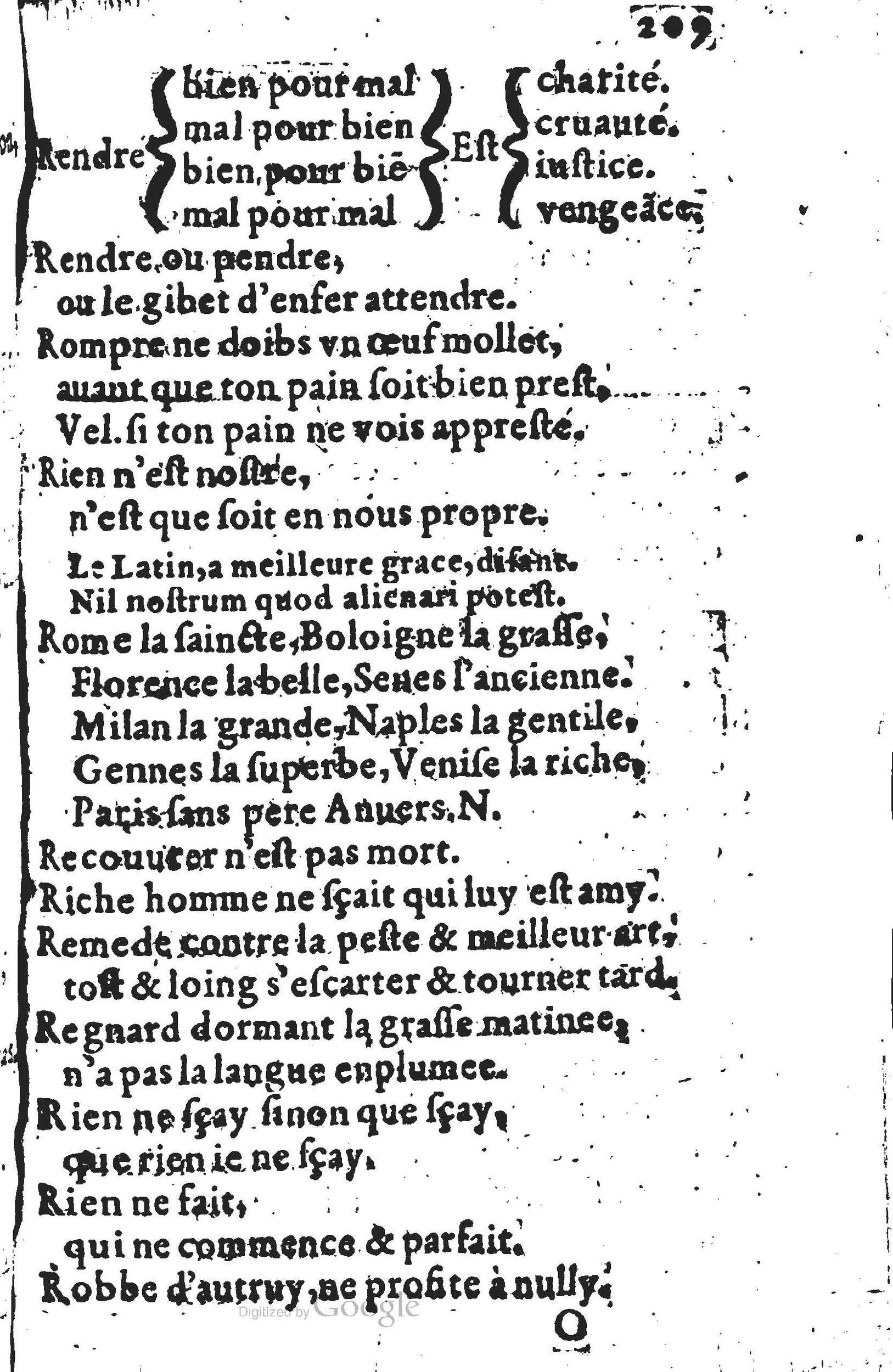 1578 - Nicolas Lescuyer - Trésor des sentences dorées - UGent