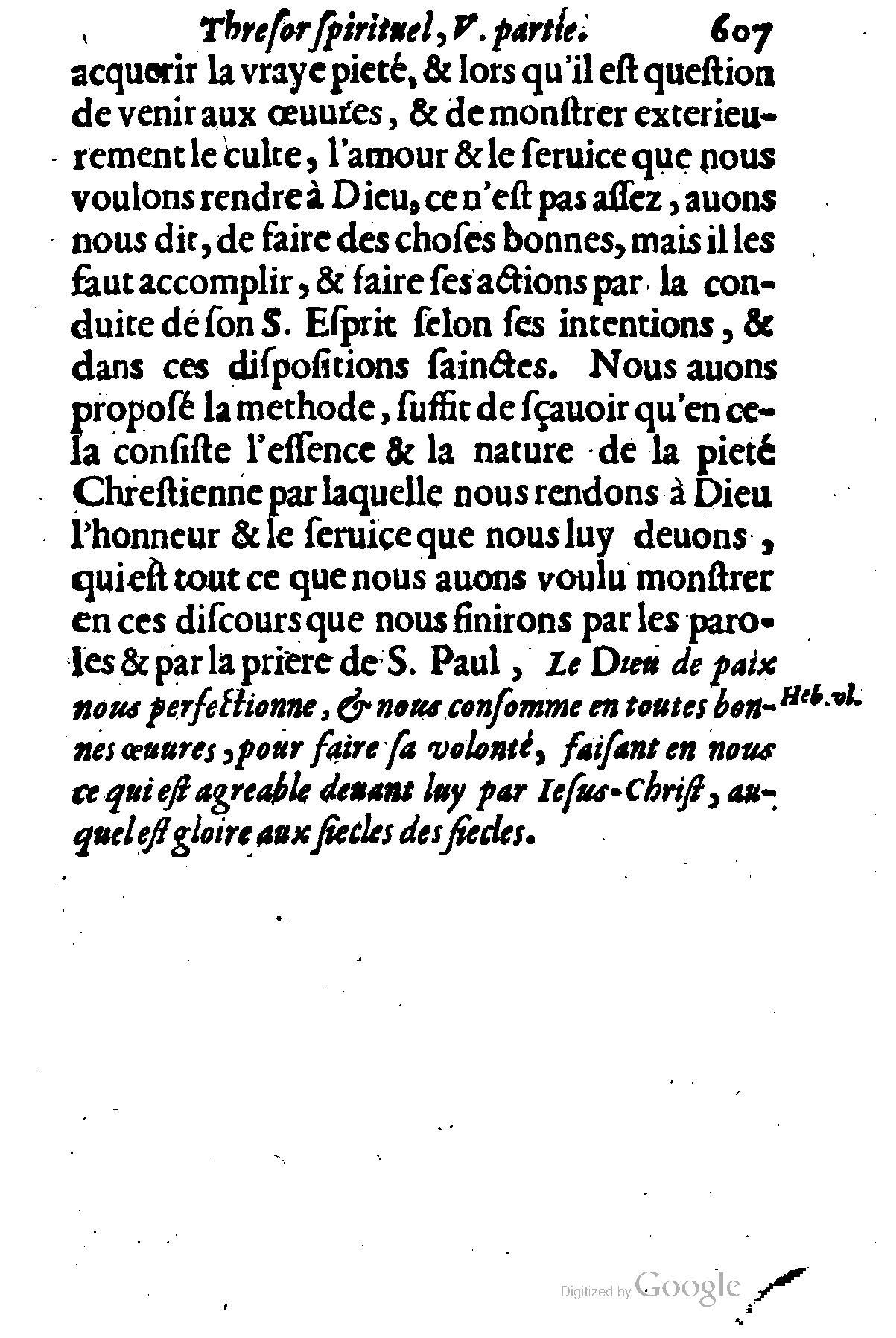 1635 - Sébastien Huré - Trésor spirituel contenant les obligations - BM Lyon