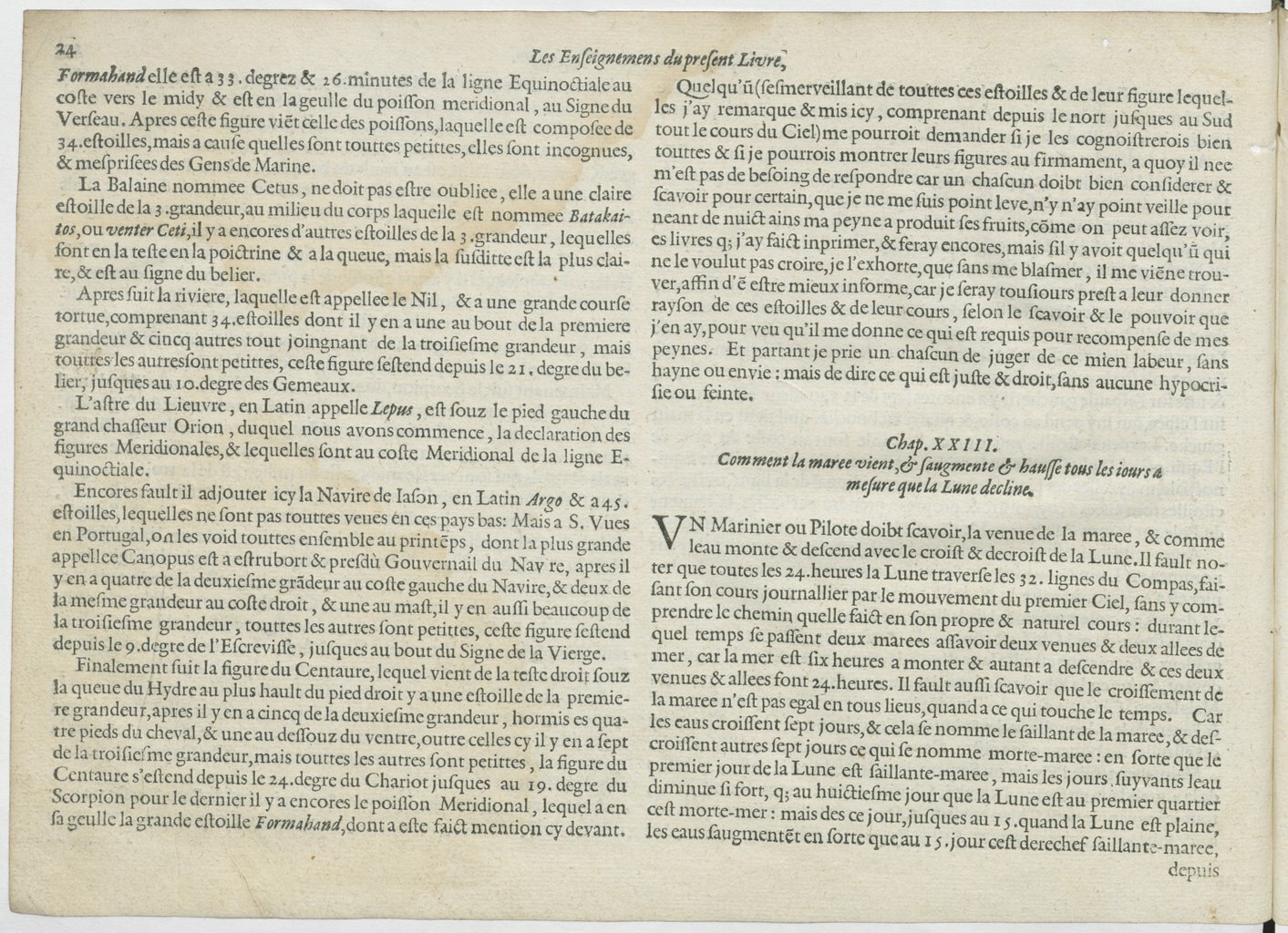 1601 - Bonaventure d’Aseville - Trésorerie ou cabinet de route marinesque - BnF
