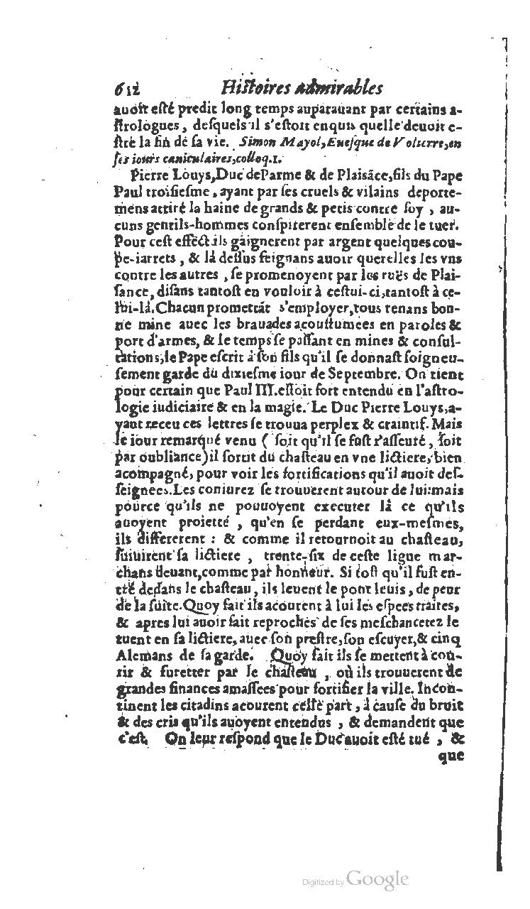 1610 - Paul Marceau - Trésor d’histoires admirables et mémorables - BSB Munich 1610 - Paul Marceau - Trésor d’histoires admirables et mémorables - BSB Munich