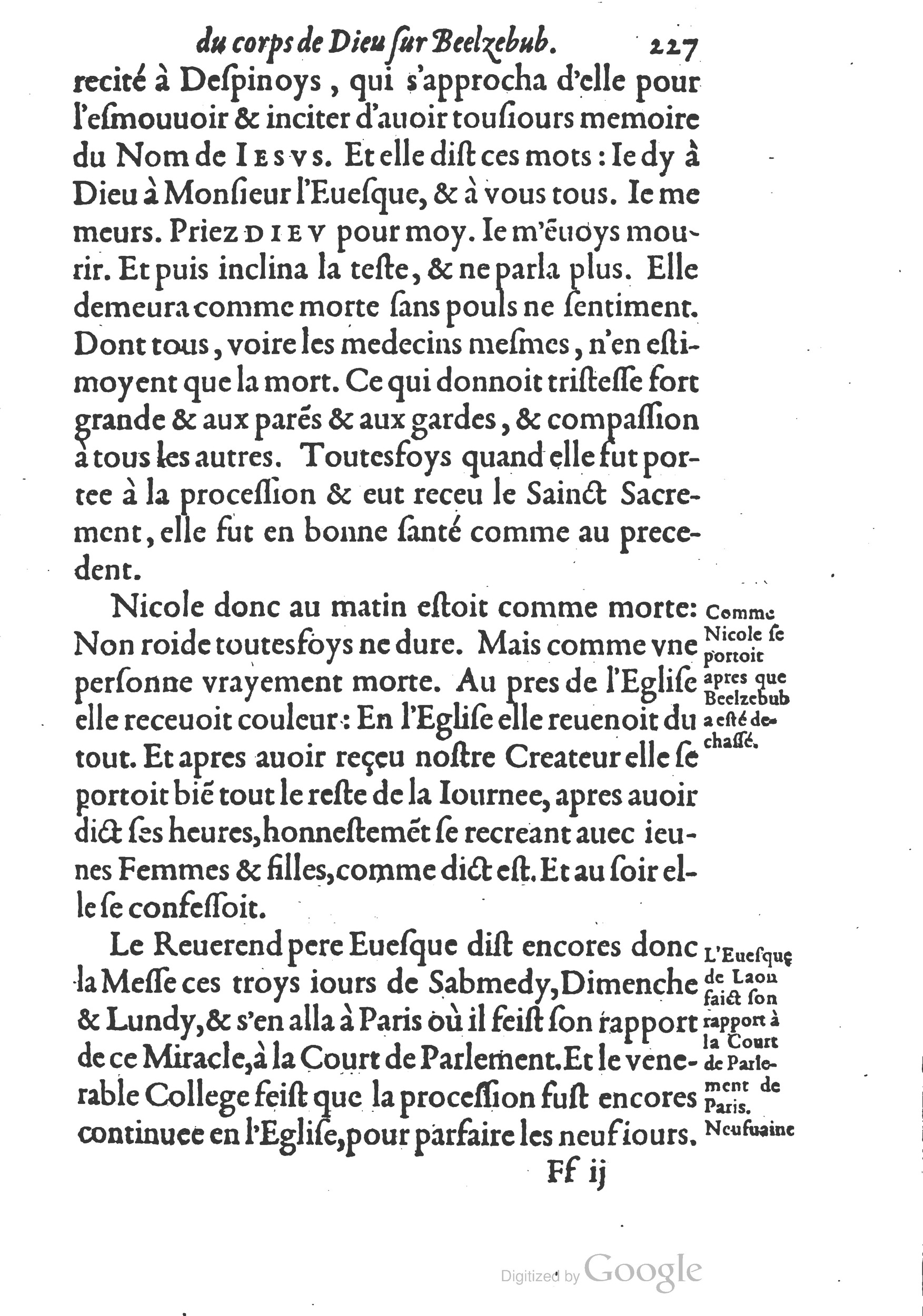 1578 - Nicolas Chesneau - Trésor et entière histoire de la triomphante victoire du corps de Dieu sur l’esprit malin - British Library 1578 - Nicolas Chesneau - Trésor et entière histoire de la triomphante victoire du corps de Dieu sur l’esprit malin - British Library