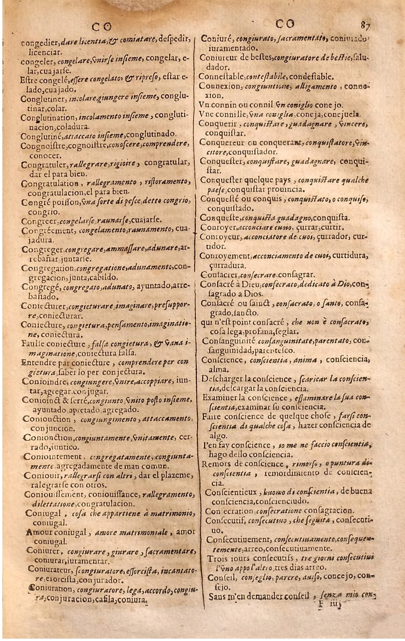 1627 - Jacques Crespin - Trésor des trois langues (Seconde partie) - Regensburg