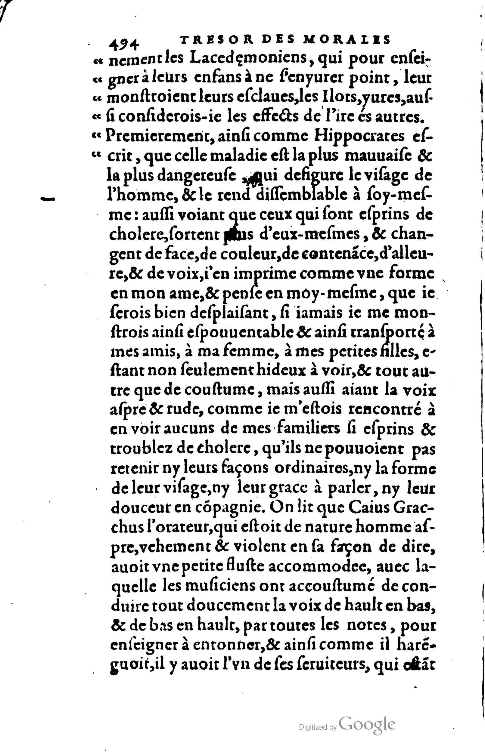1578 - Jean Poupy - Trésor des morales de Plutarque - BSB Munich