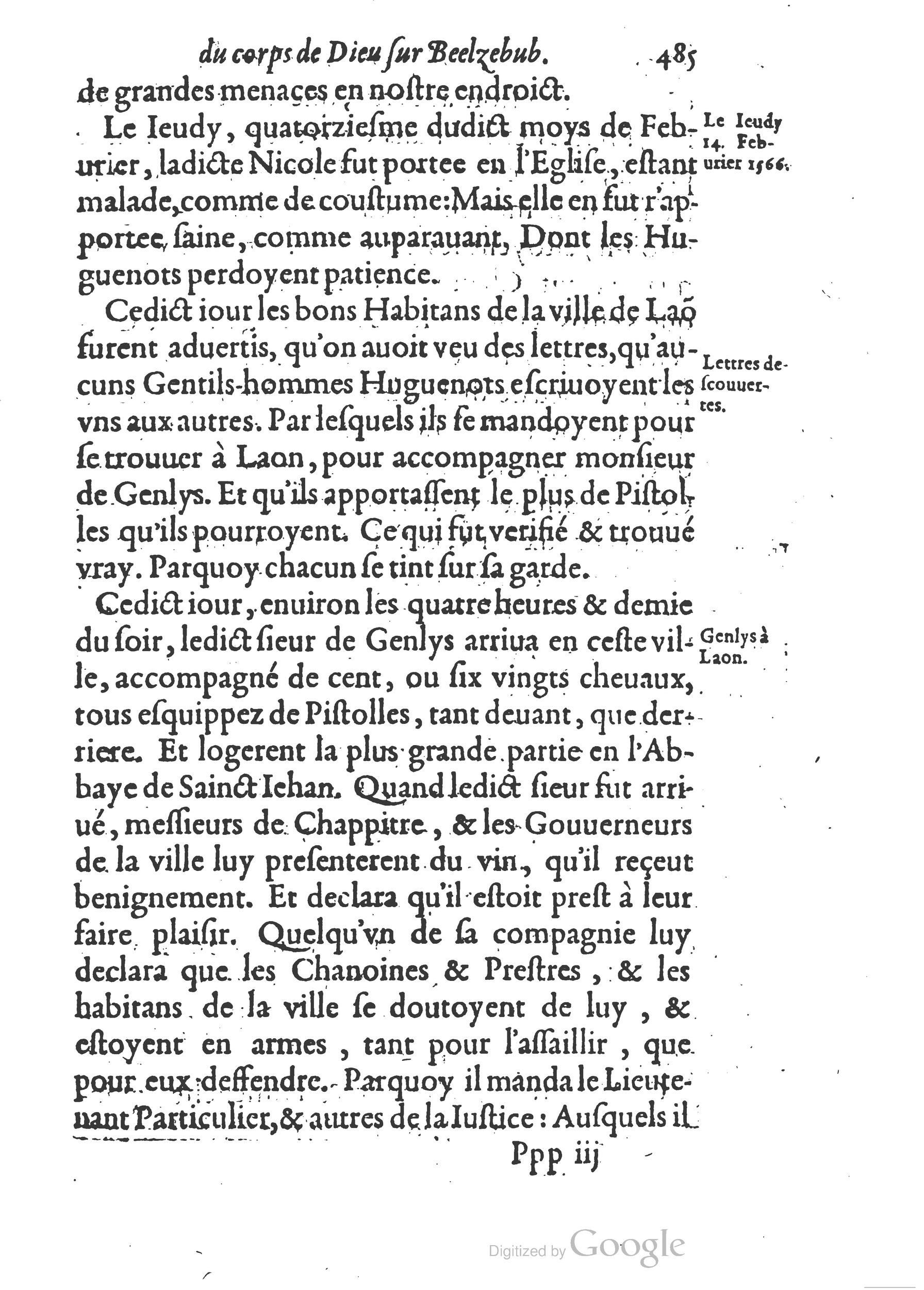 1578 - Nicolas Chesneau - Trésor et entière histoire de la triomphante victoire du corps de Dieu sur l’esprit malin - British Library