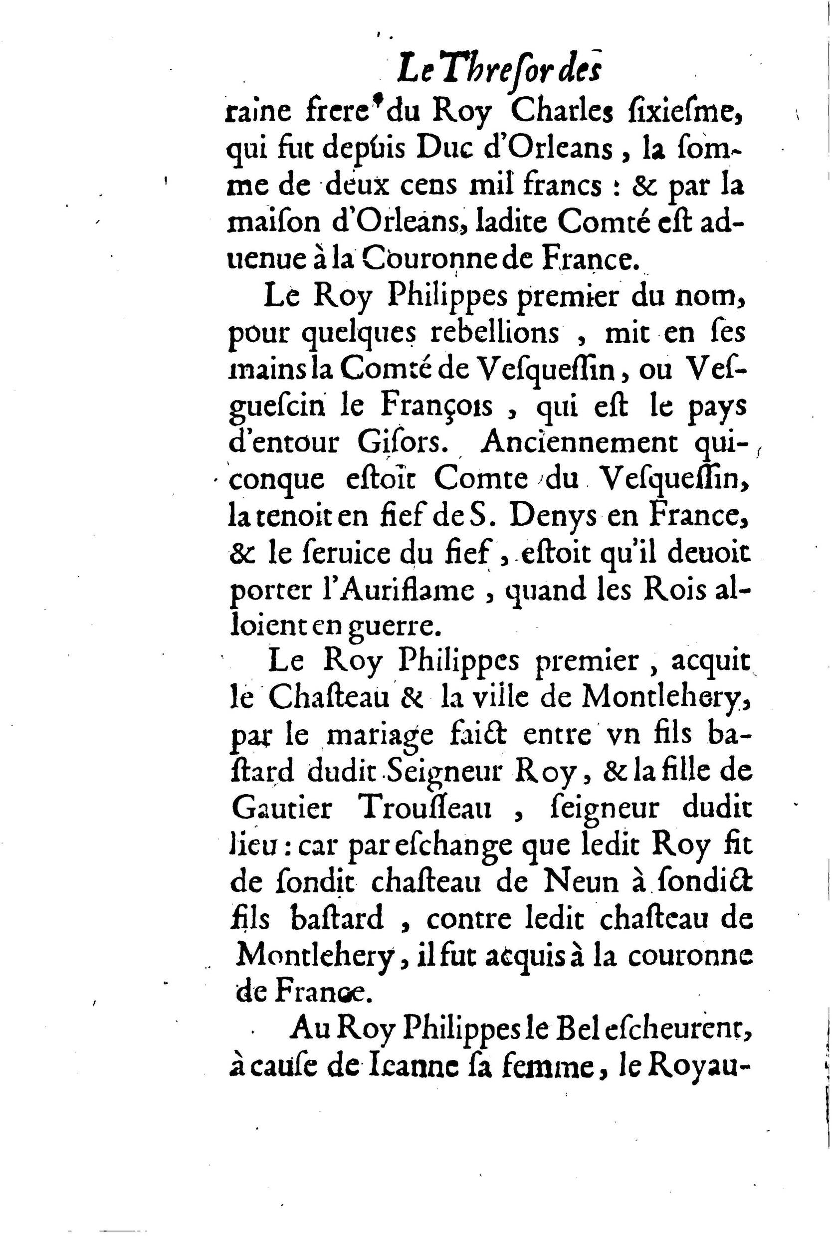1633 - Jean Corrozet - Trésor des histoires de France - BM Lyon 1633 - Jean Corrozet - Trésor des histoires de France - BM Lyon