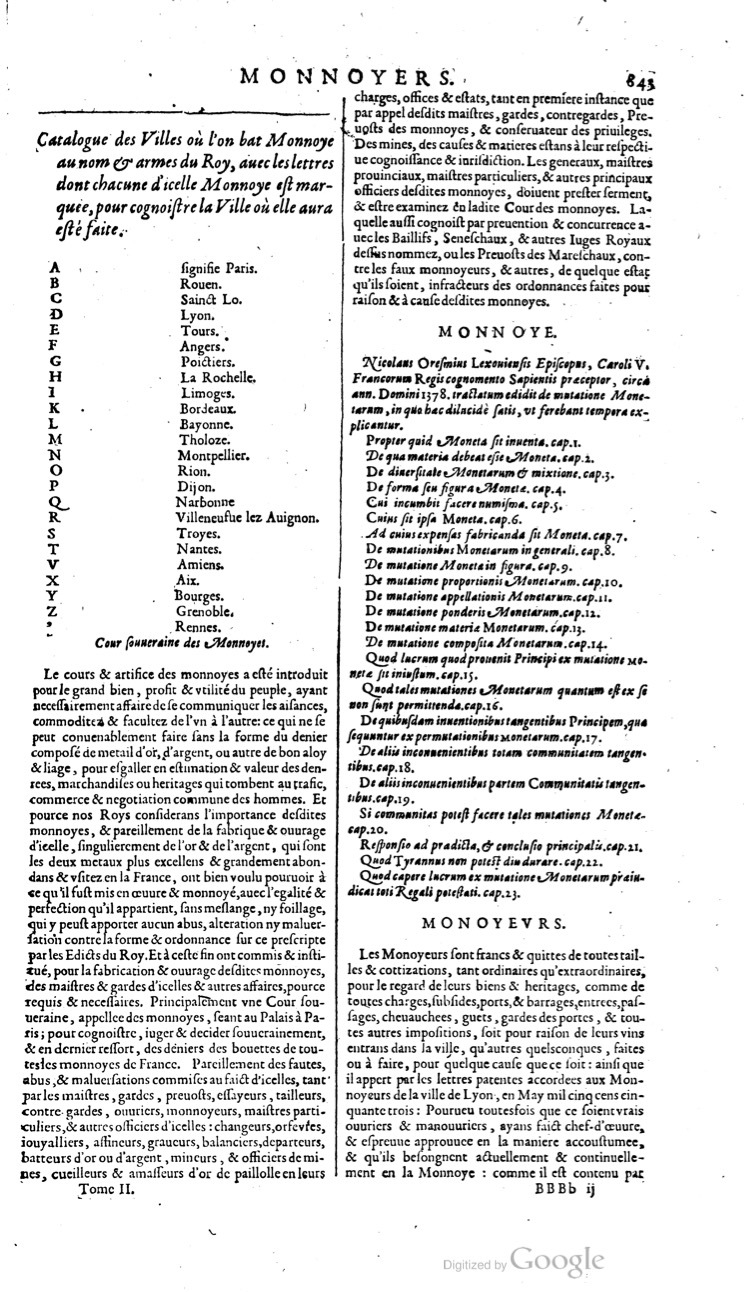 1629 - Veuve Nicolas Buon - Trésor du droit français (21754 T. 2) - BM Lyon