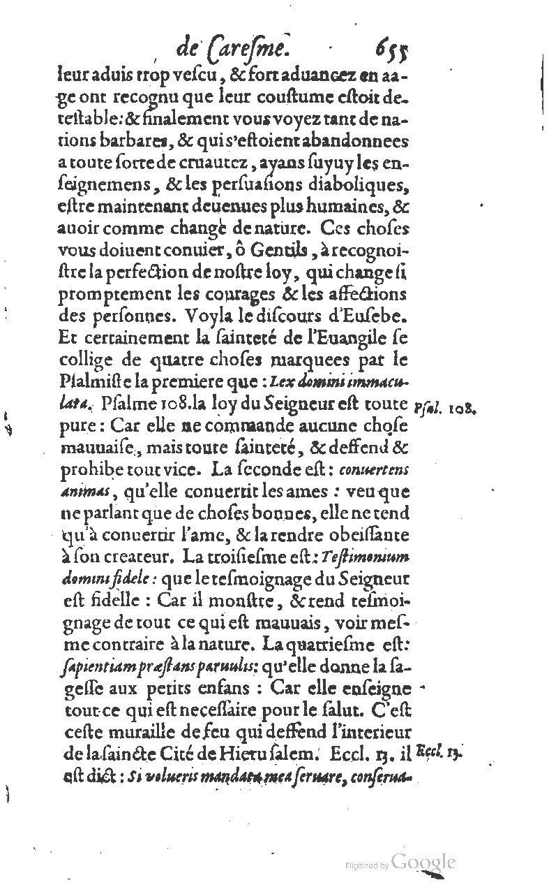 1607 - Nicolas Du Fossé - Trésor quadragésimal - T 01 - BM Lyon
