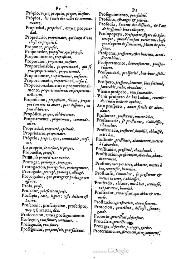 1621 - Adrian Tiffaine - Trésor des deux langues espagnole et française - BM Lyon