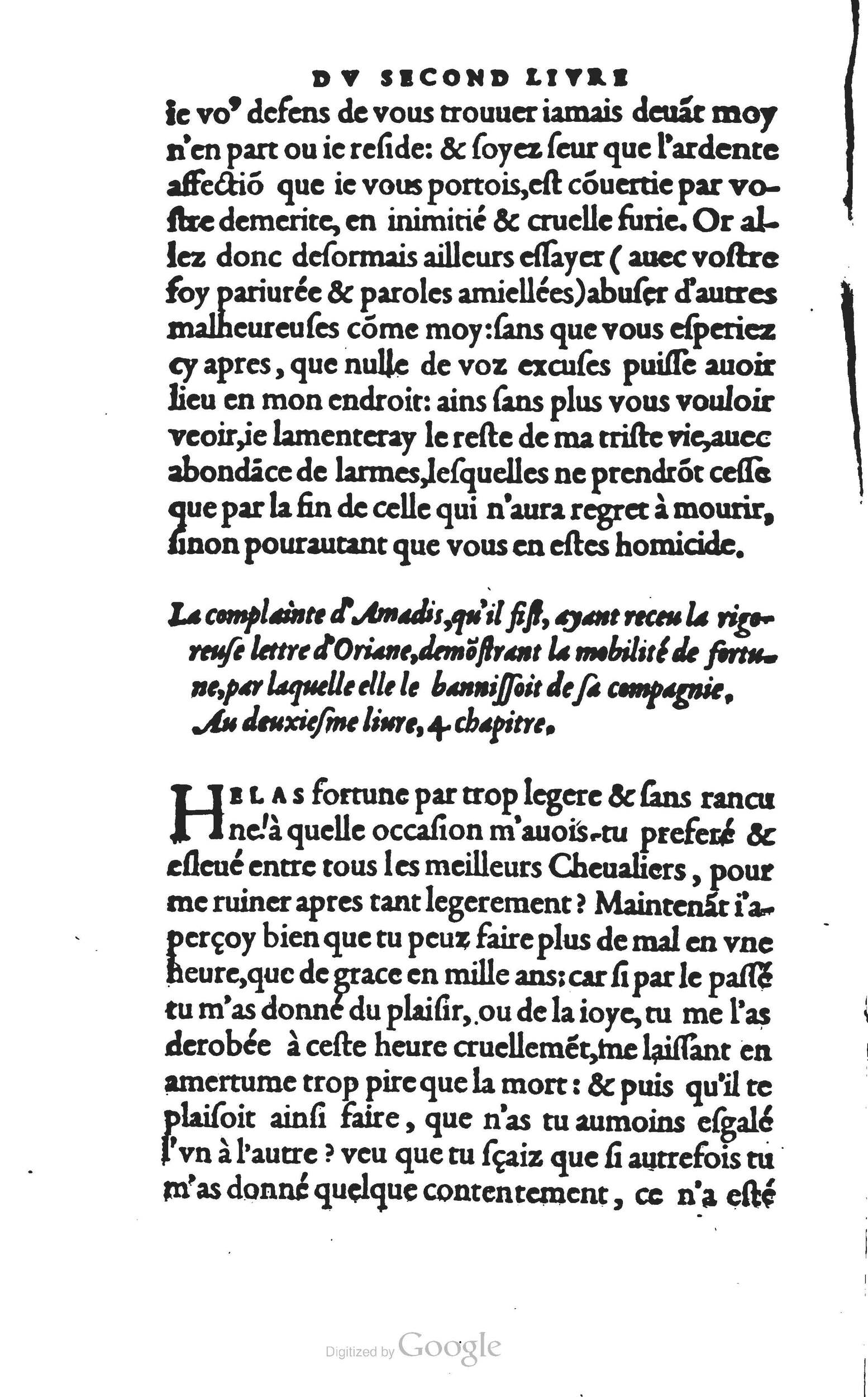 1560 - Vincent Sertenas et Gilles Robinot - Trésor des Amadis - British Library