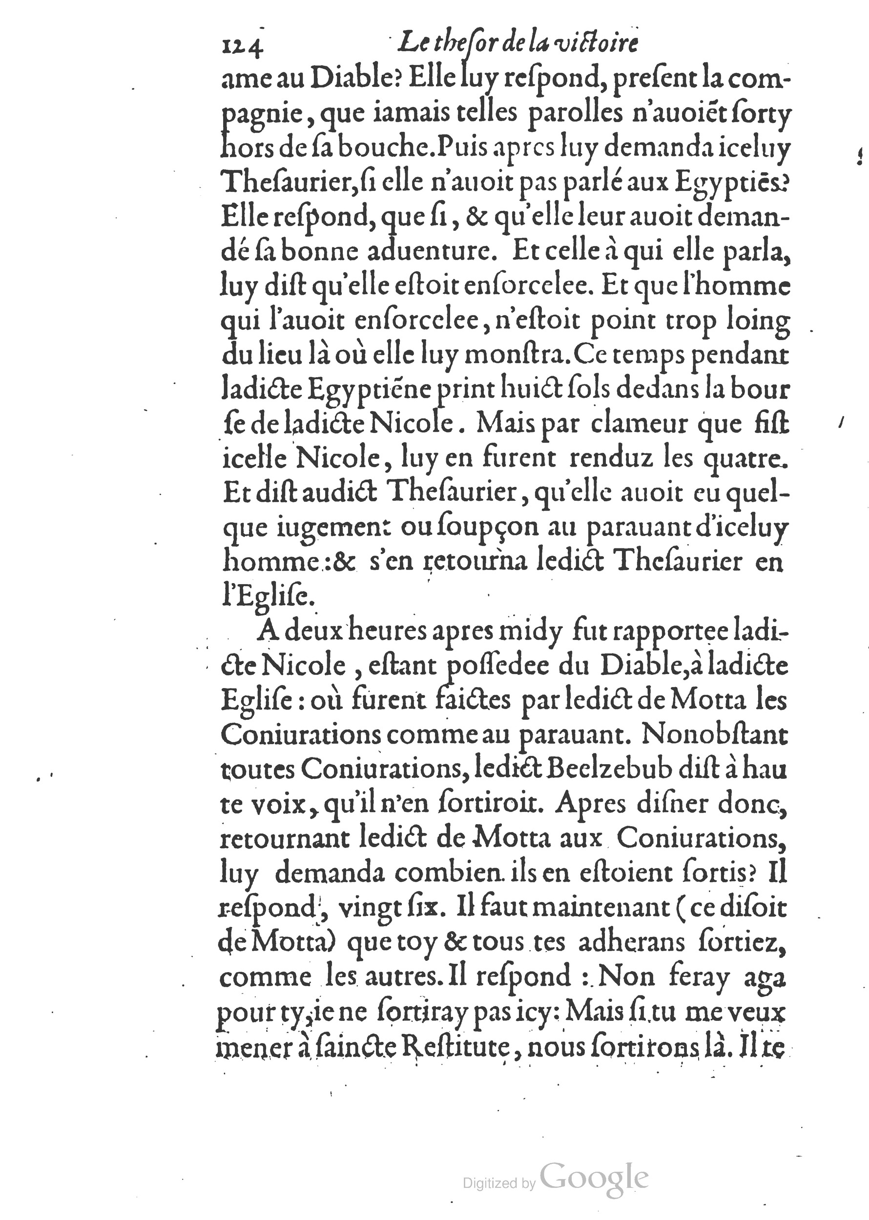 1578 - Nicolas Chesneau - Trésor et entière histoire de la triomphante victoire du corps de Dieu sur l’esprit malin - British Library