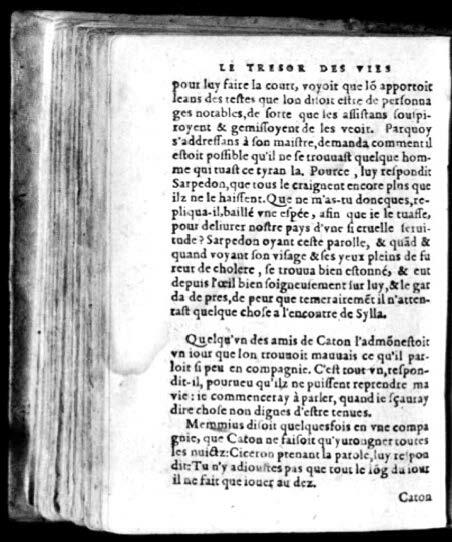 1574 - Benoît Rigaud - Trésor des vies de Plutarque - Avignon