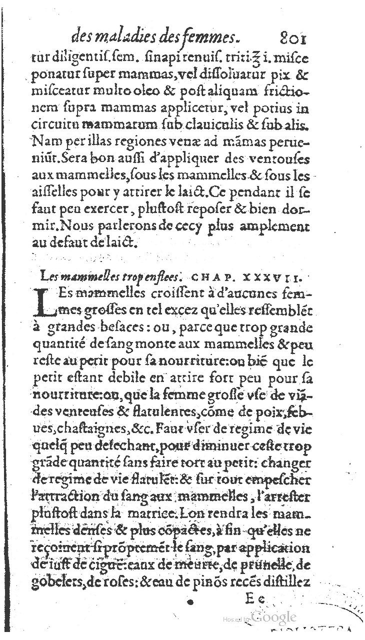 1585 - Jacques du Puis - Trésor des remèdes secrets pour les maladies des femmes - BnF