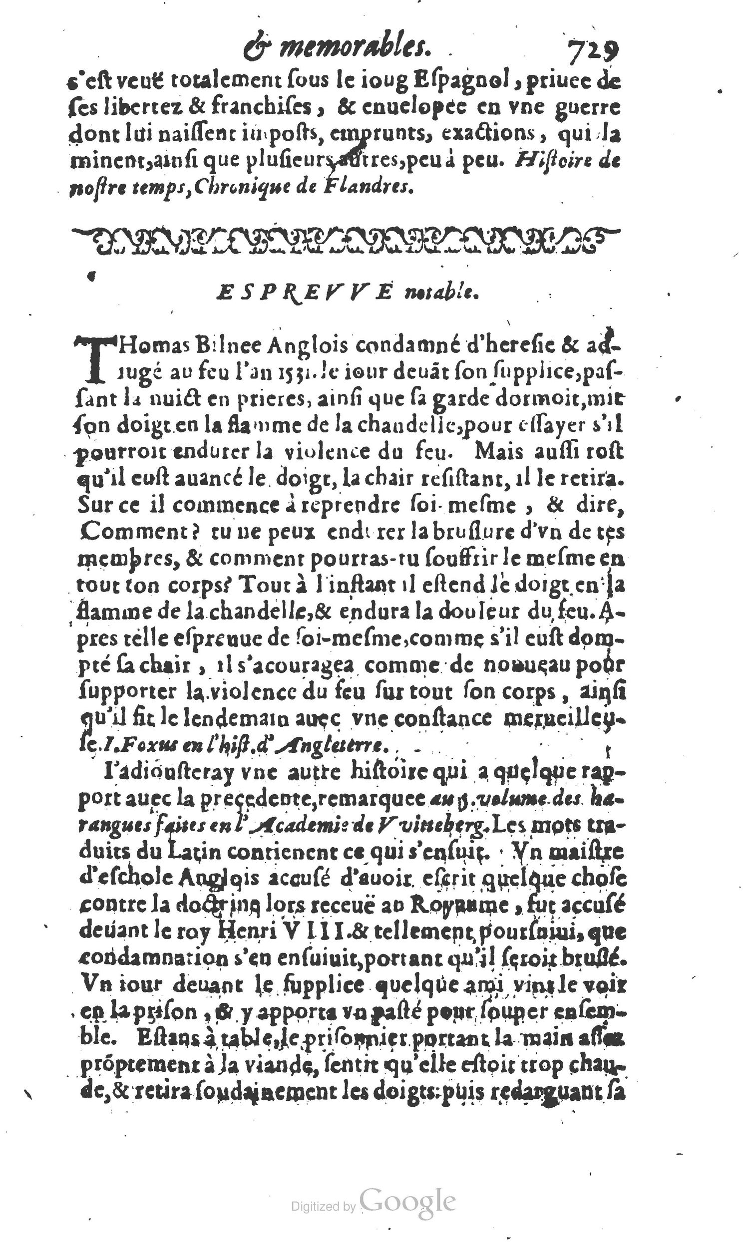 1610 - Paul Marceau - Trésor d’histoires admirables et mémorables - Princeton