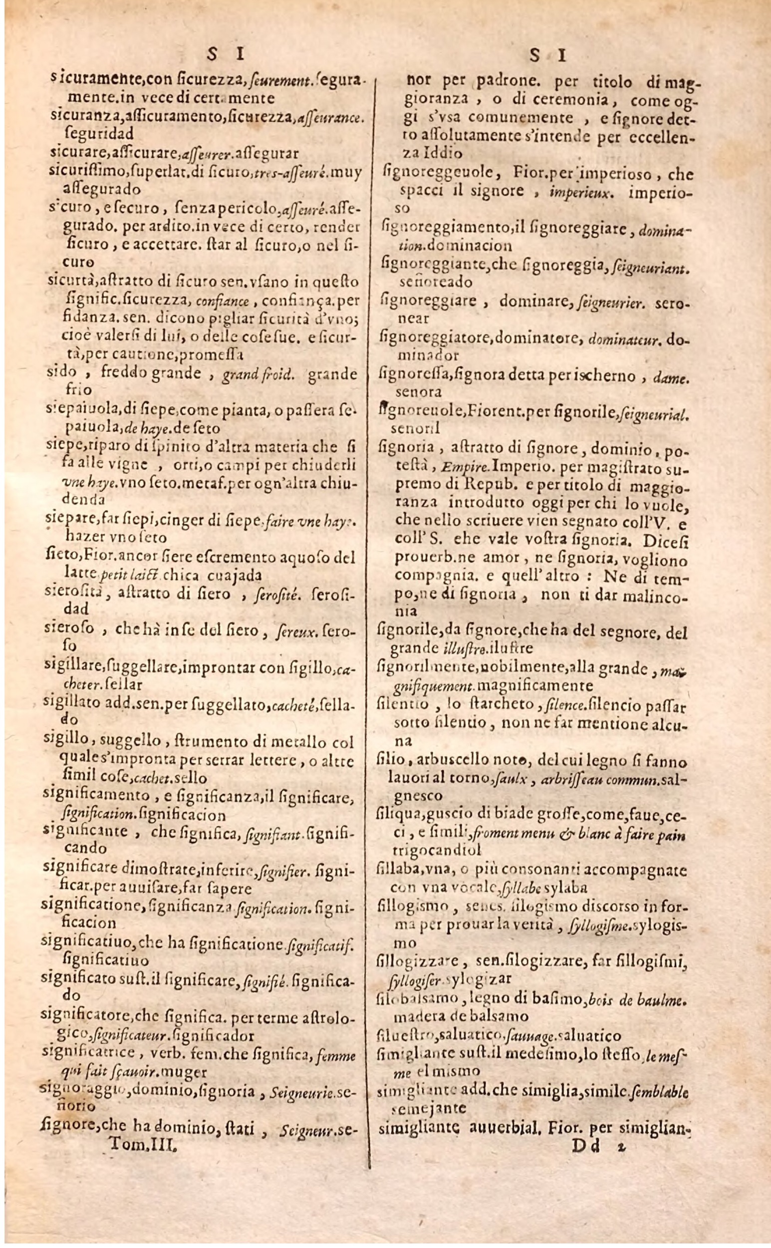 1627 - Jacques Crespin - Trésor des trois langues (Troisième partie) - Regensburg