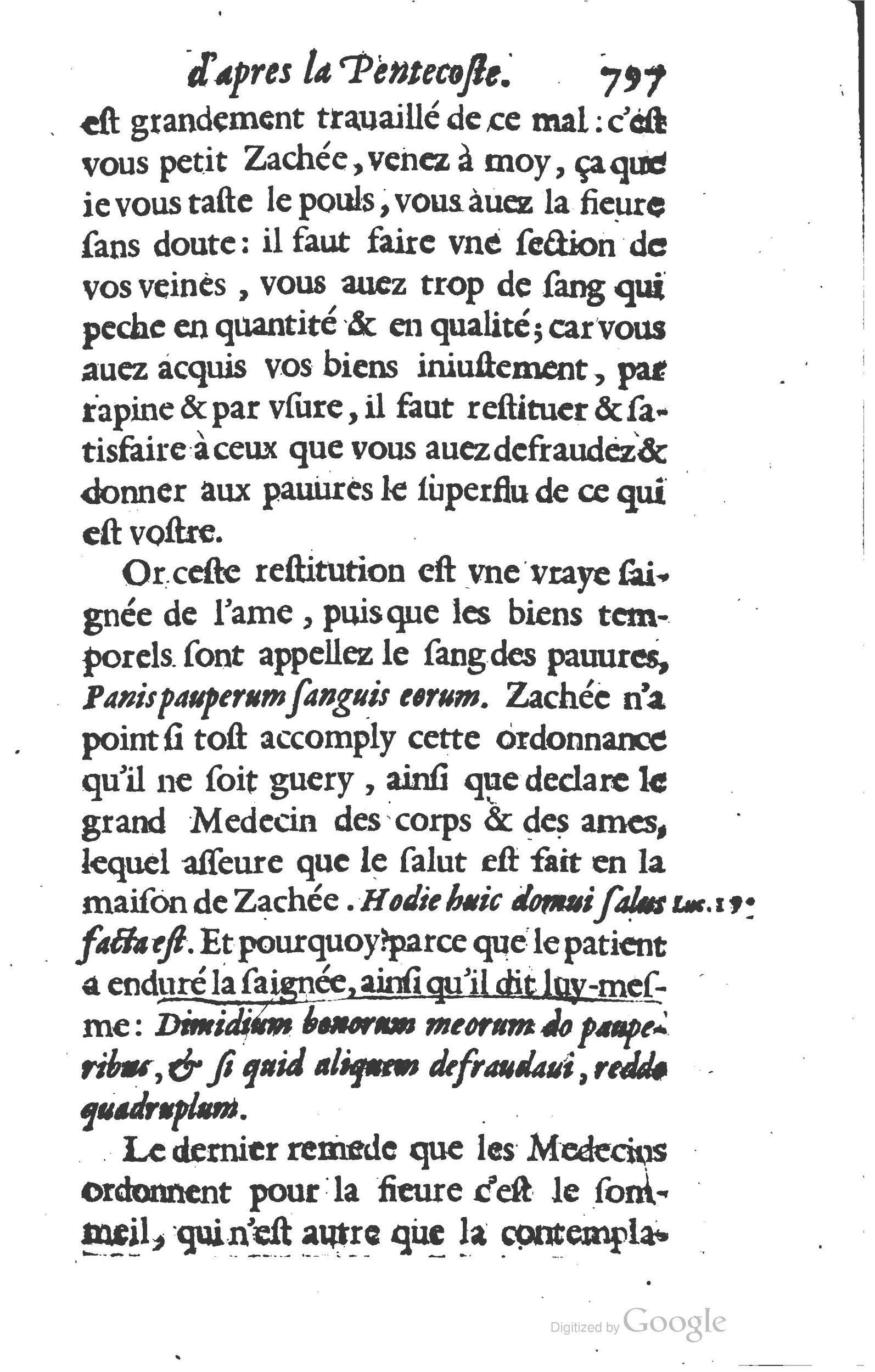 1629 - Manassés de Préaulx - Sermons ou Trésors de la piété chrétienne - BM Lyon