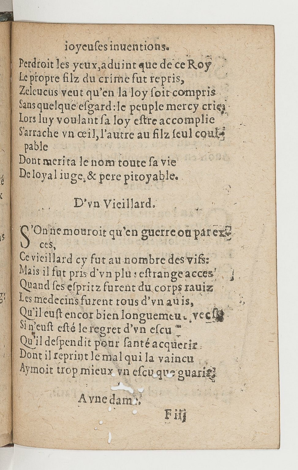 1568c. - Veuve Jean Bonfons - Trésor des joyeuses inventions du parangon de poésies - BnF Arsenal