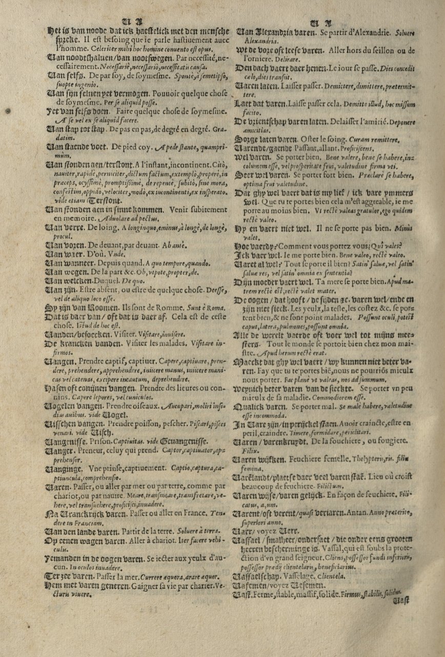 1573 - Christophe Plantin - Trésor du langage bas-allemand - Greifswald
