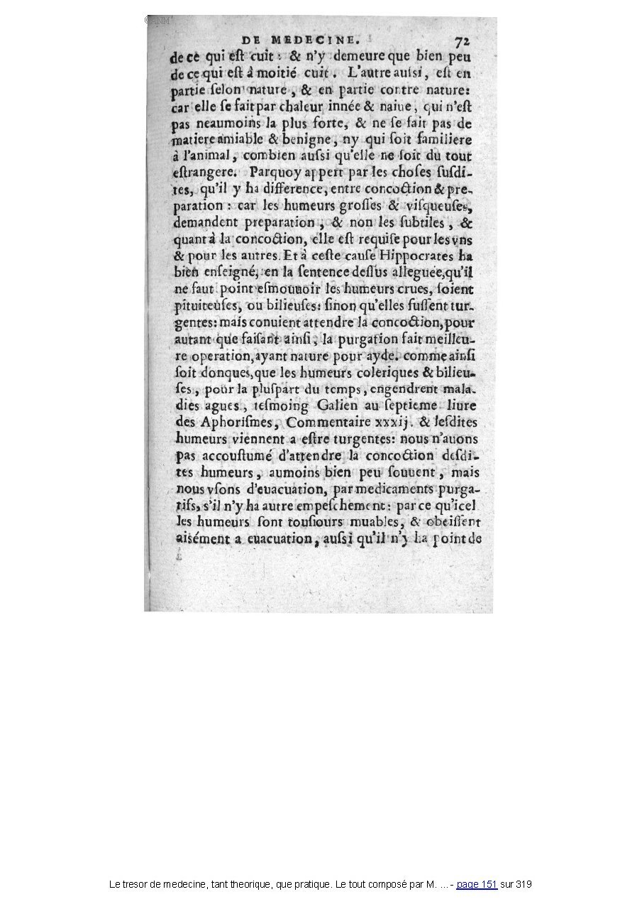 1560 - Pierre et Jan Moine - Trésor de médecine - Université Paris Cité