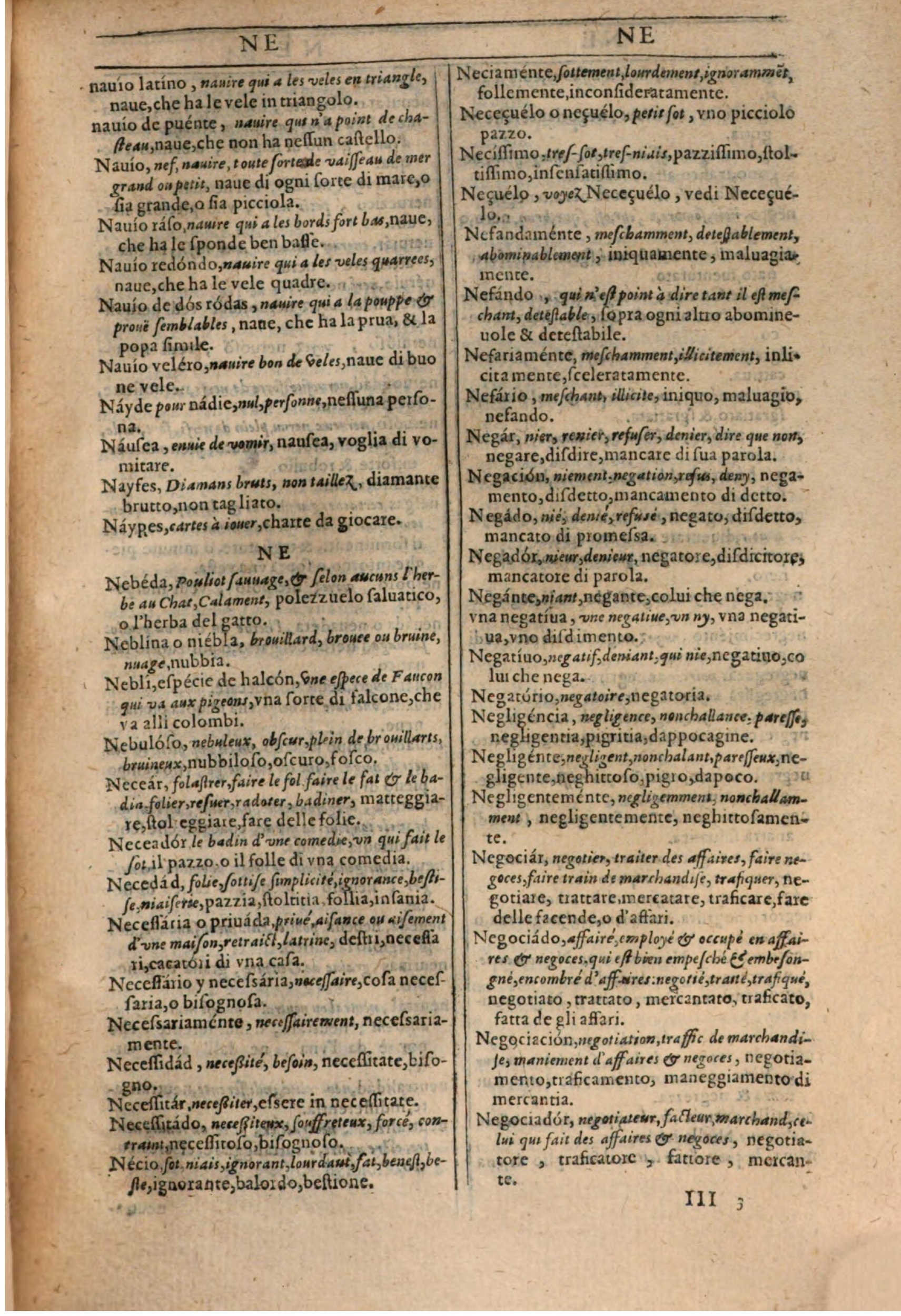 1609 - Philippe Albert et Alexandre Pernet - Trésor des trois langues française, italienne et espagnole (Première partie) - BSB Munich 1609 - Philippe Albert et Alexandre Pernet - Trésor des trois langues française, italienne et espagnole (Première partie) - BSB Munich
