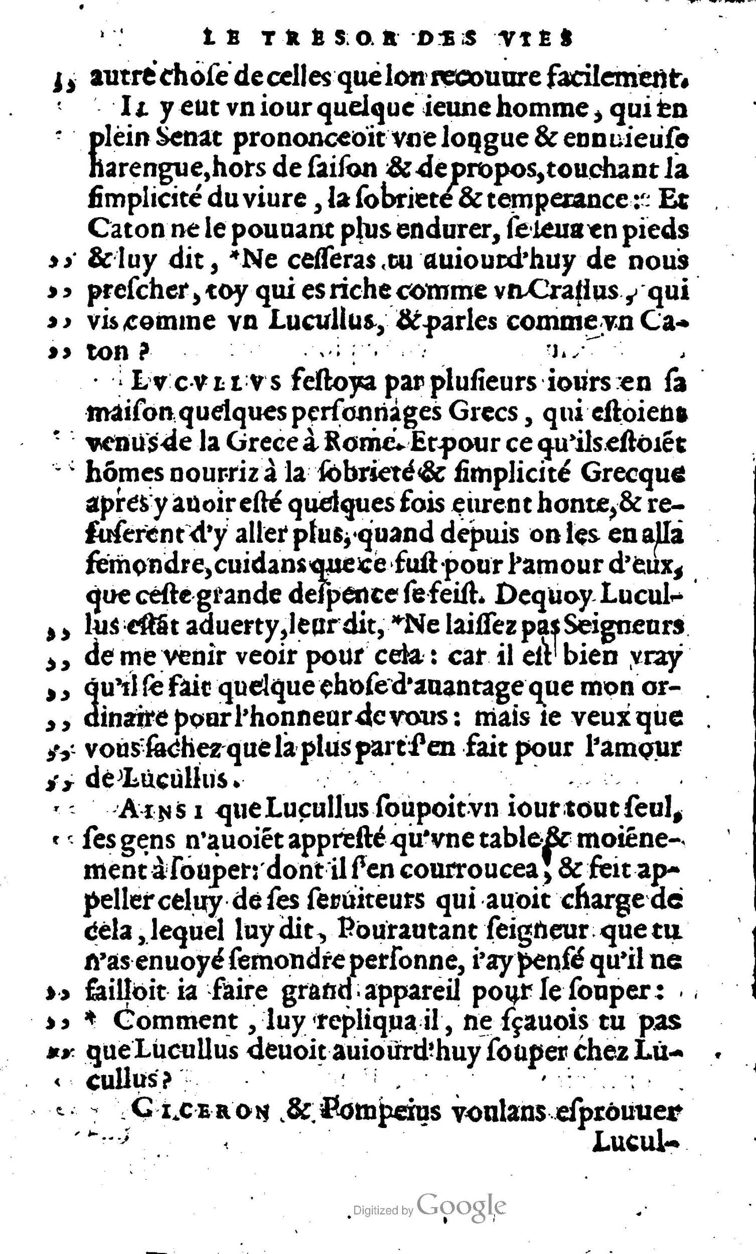 1568 - Willem Silvius - Trésor des vies de Plutarque - Anvers Plantin-Moretus