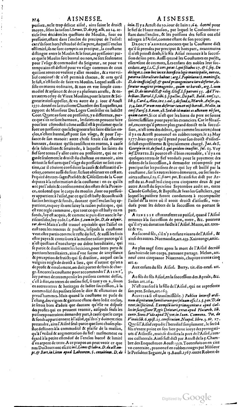 1629 - Veuve Nicolas Buon - Trésor du droit français (29620 T. 1) - BM Lyon 1629 - Veuve Nicolas Buon - Trésor du droit français (29620 T. 1) - BM Lyon