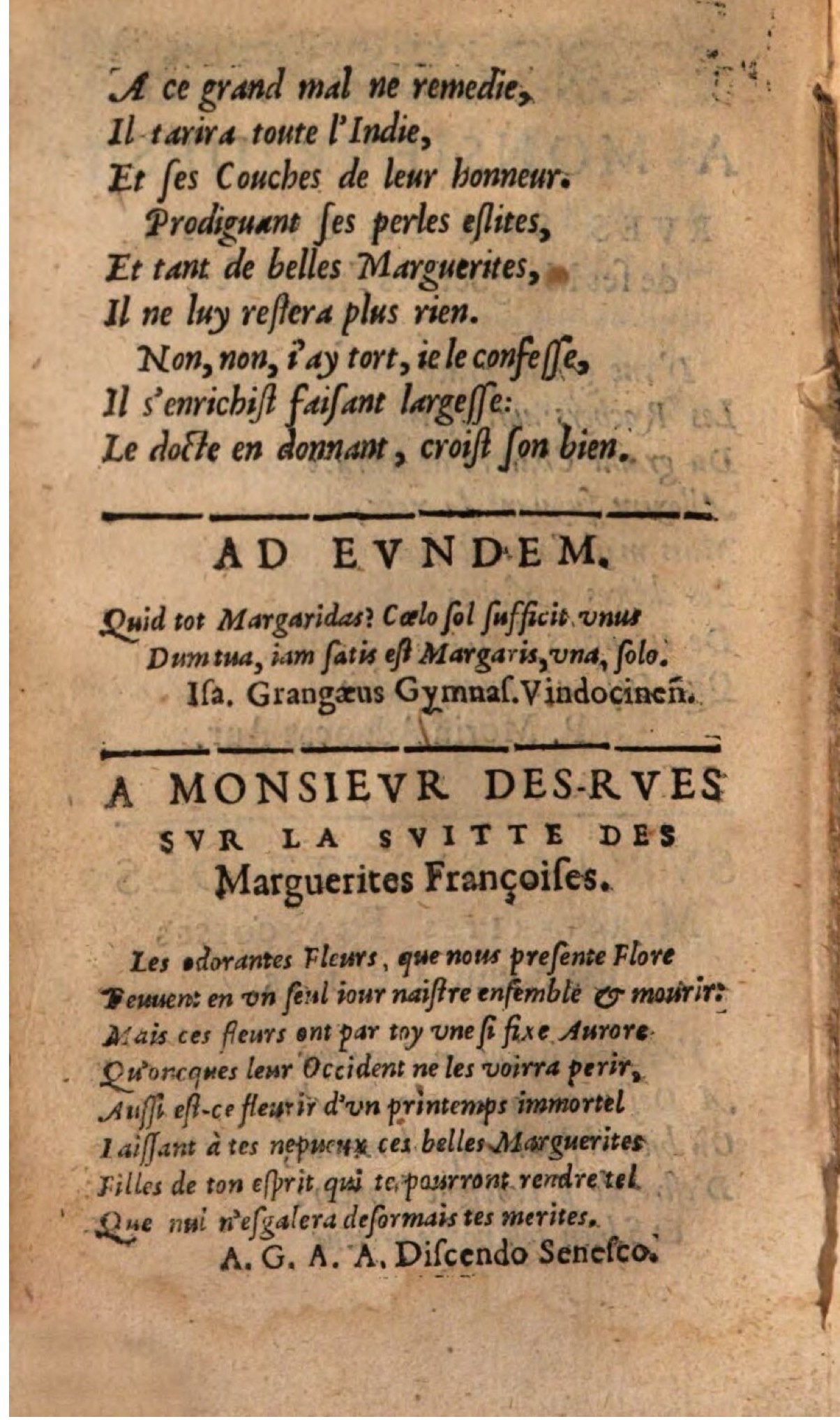 1611 - Théodore Reinsart - La Suitte des marguerites françoises, ou second thresor du bien dire - BSB Munich