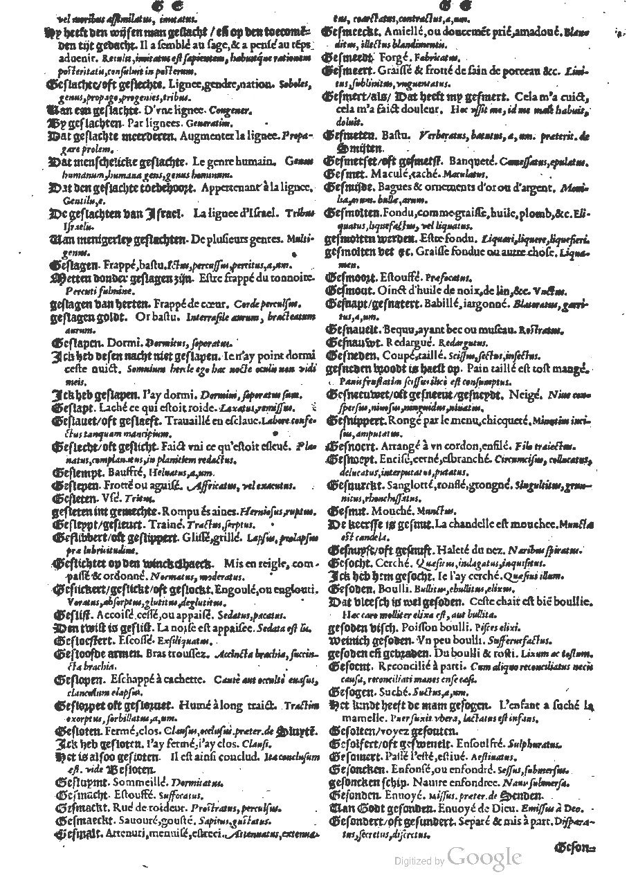 1573 - Christophe Plantin - Trésor du langage bas-allemand - BM Lyon