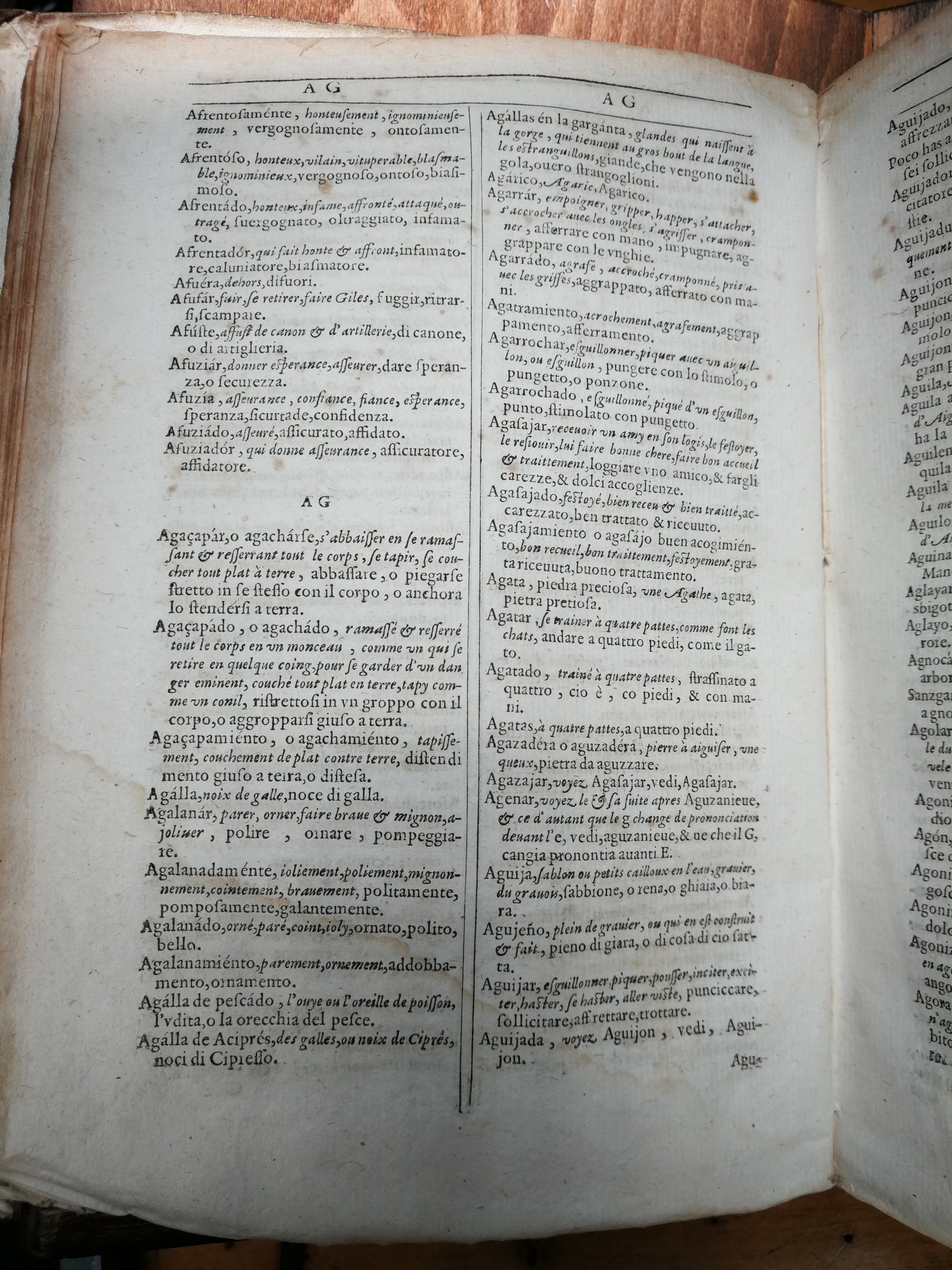 1609 - Philippe Albert et Alexandre Pernet - Trésor des trois langues française, italienne et espagnole (Première partie) - Venezia Marciana