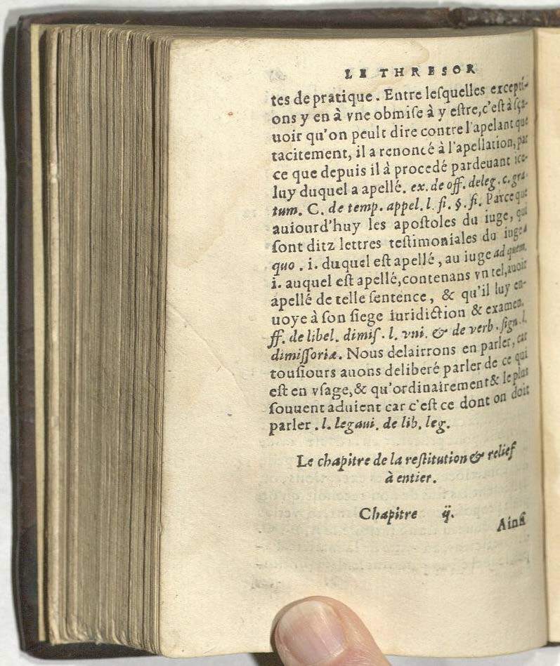 1552 - Vincent Sertenas - Trésor de pratique pour les juges - Kansas University
