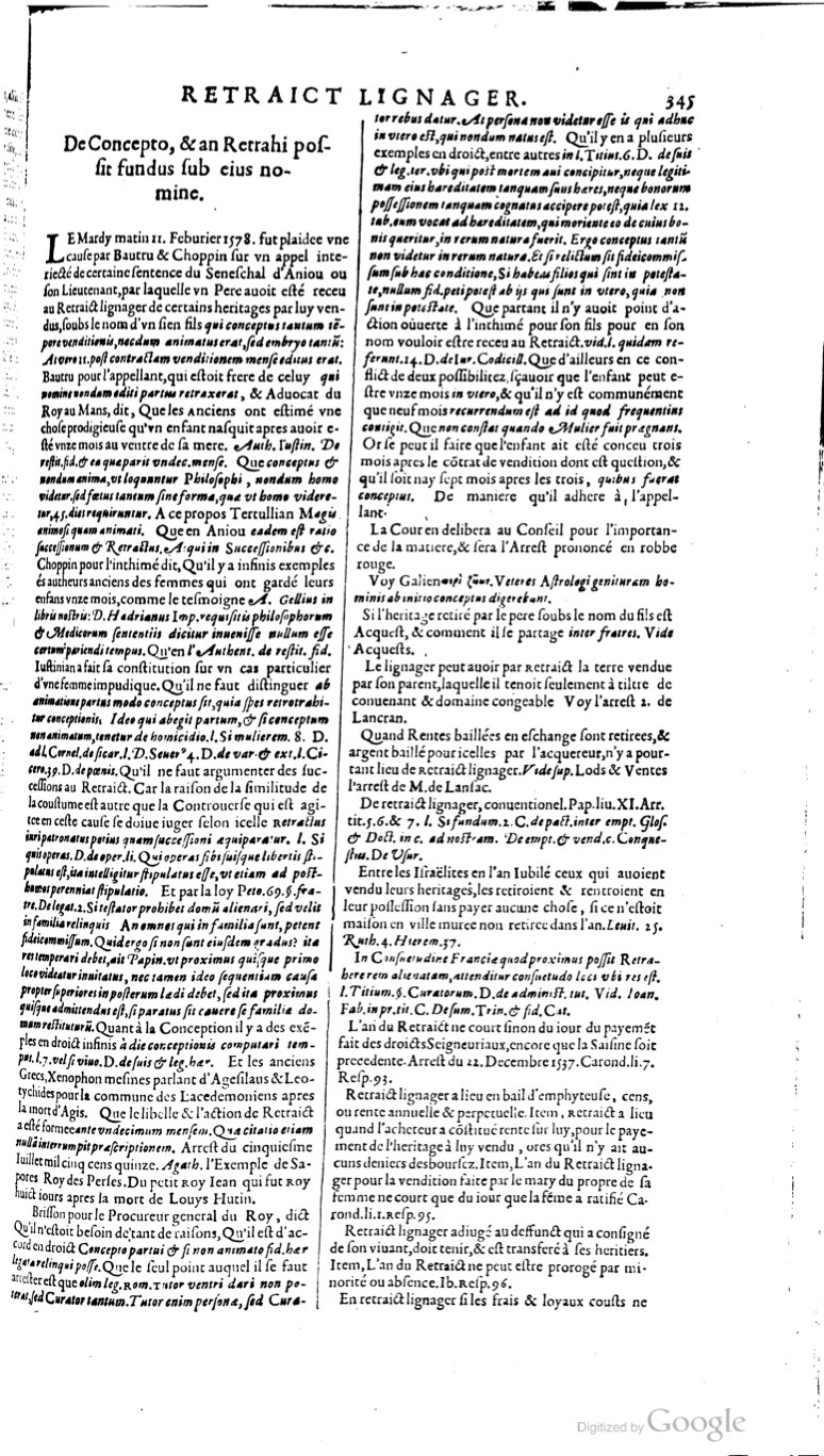1629 - Veuve Nicolas Buon - Trésor du droit français (21754 T. 3) - BM Lyon