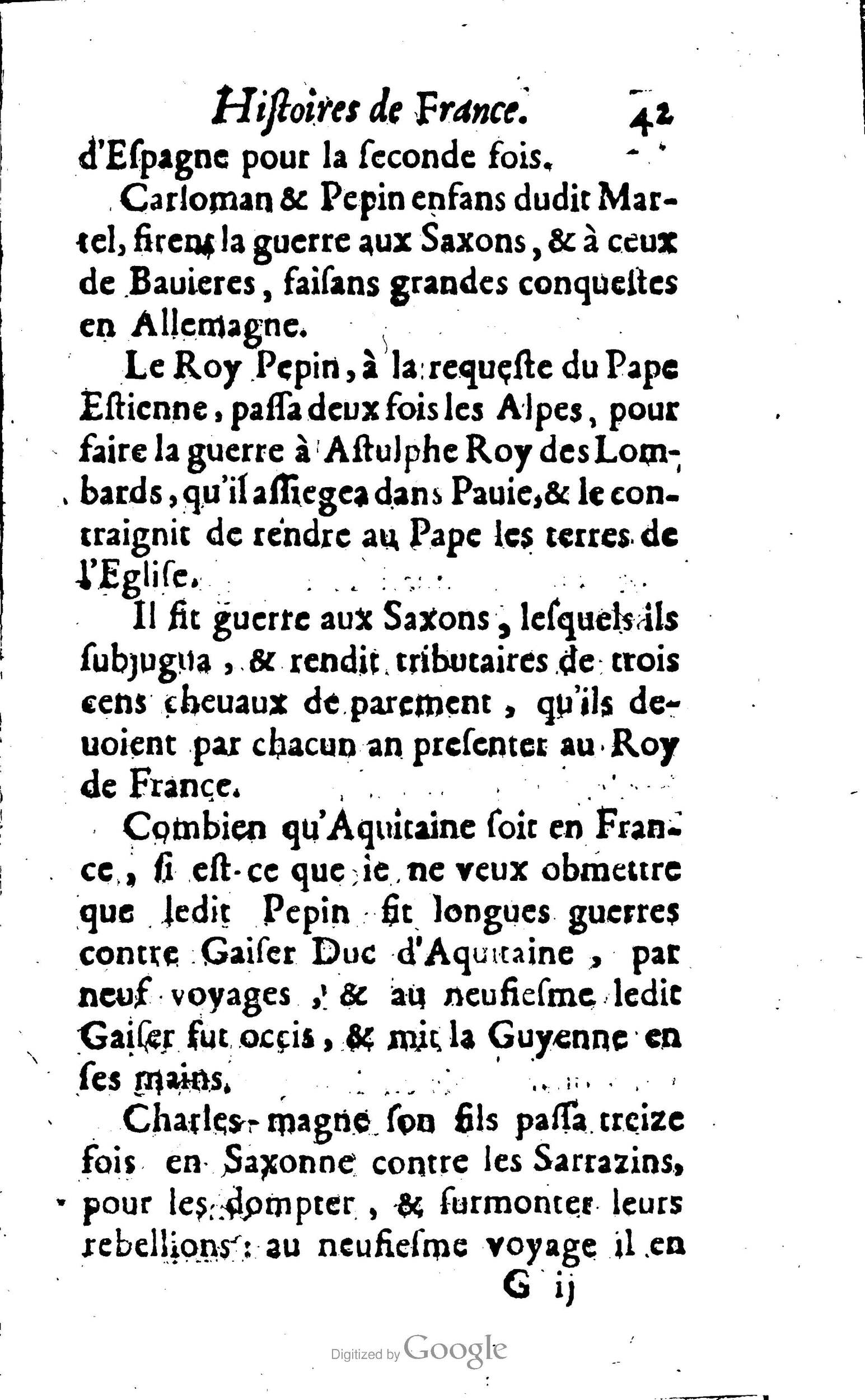 1638 - Jean Corrozet - Trésor des histoires de France - BM Lyon