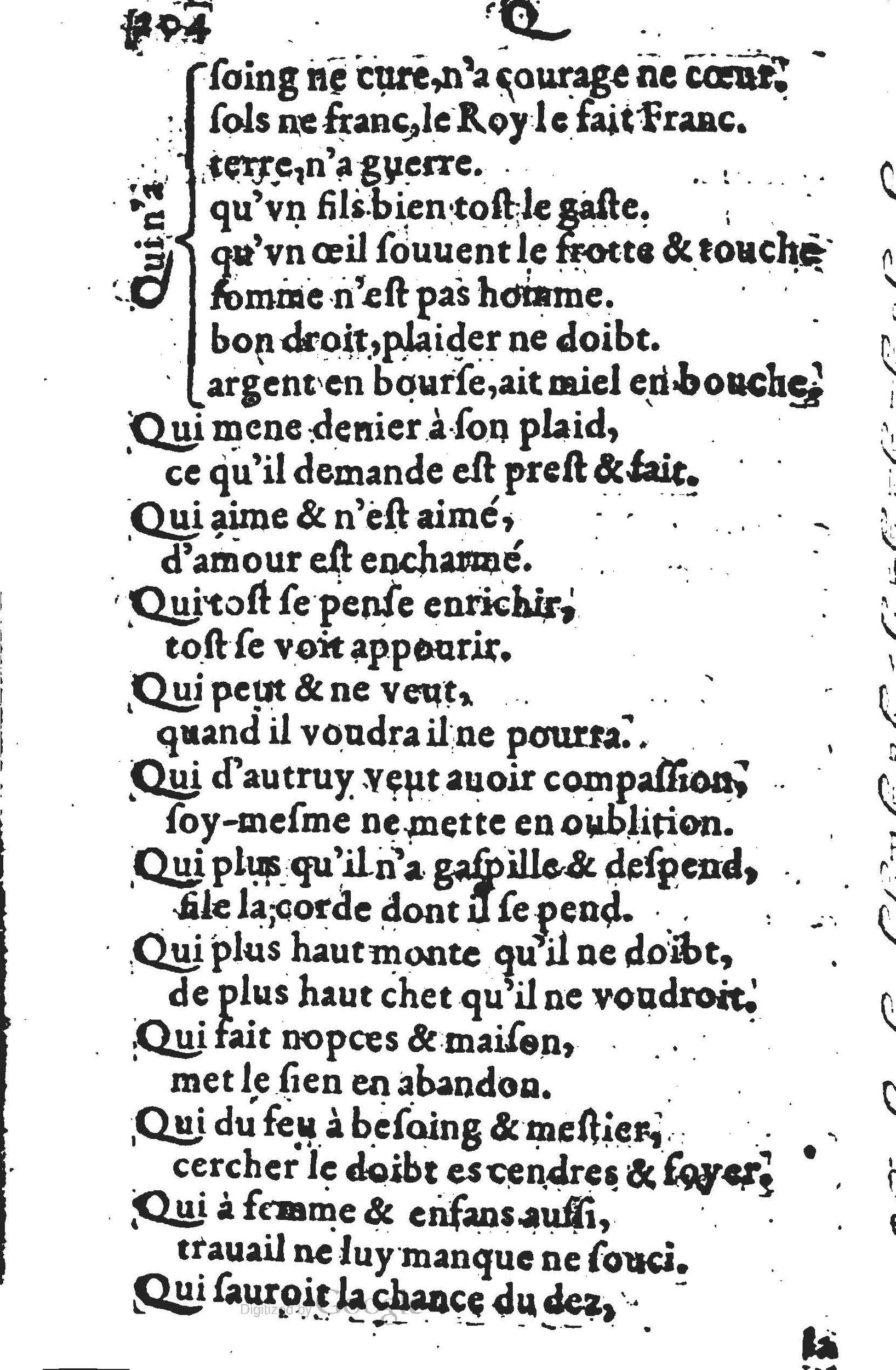 1578 - Nicolas Lescuyer - Trésor des sentences dorées - UGent