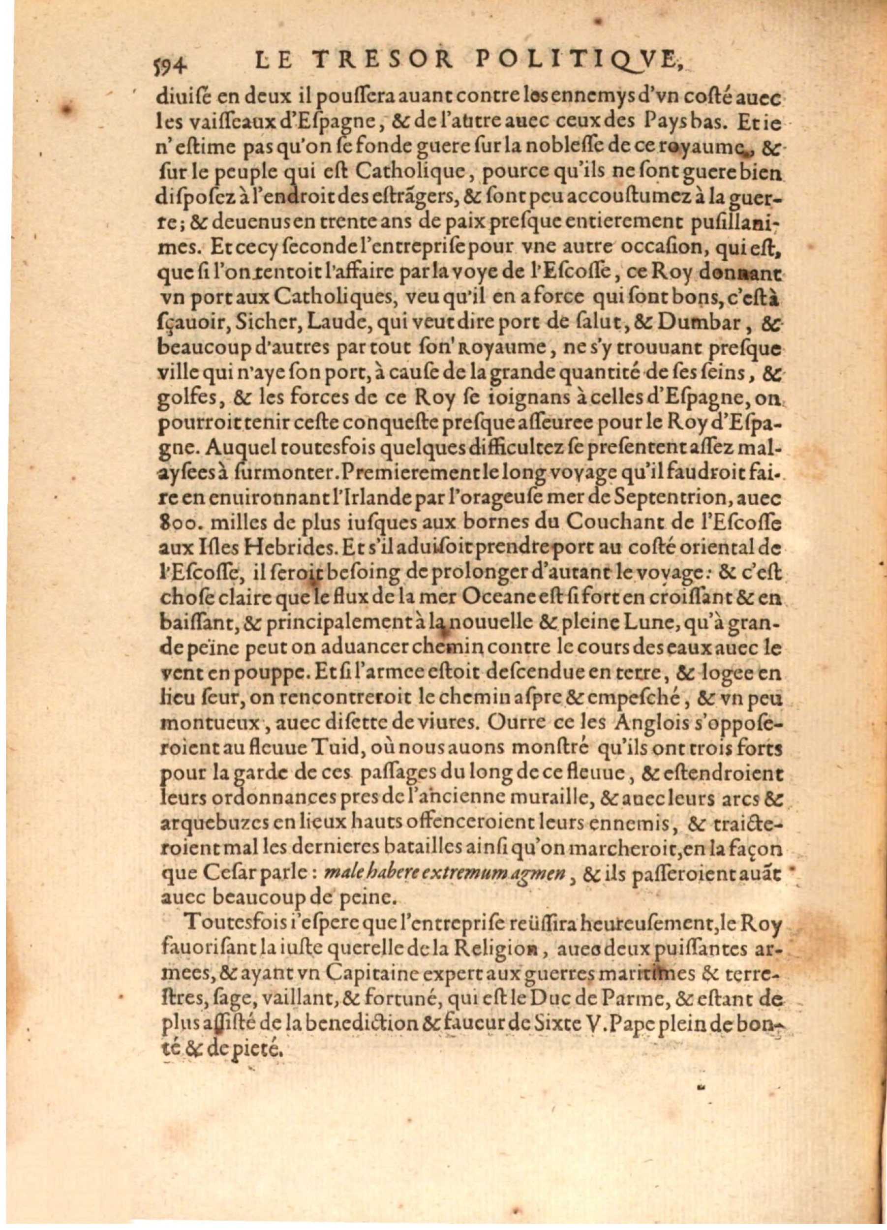 1608 - Nicolas Du Fossé - Trésor politique - BSB Munich