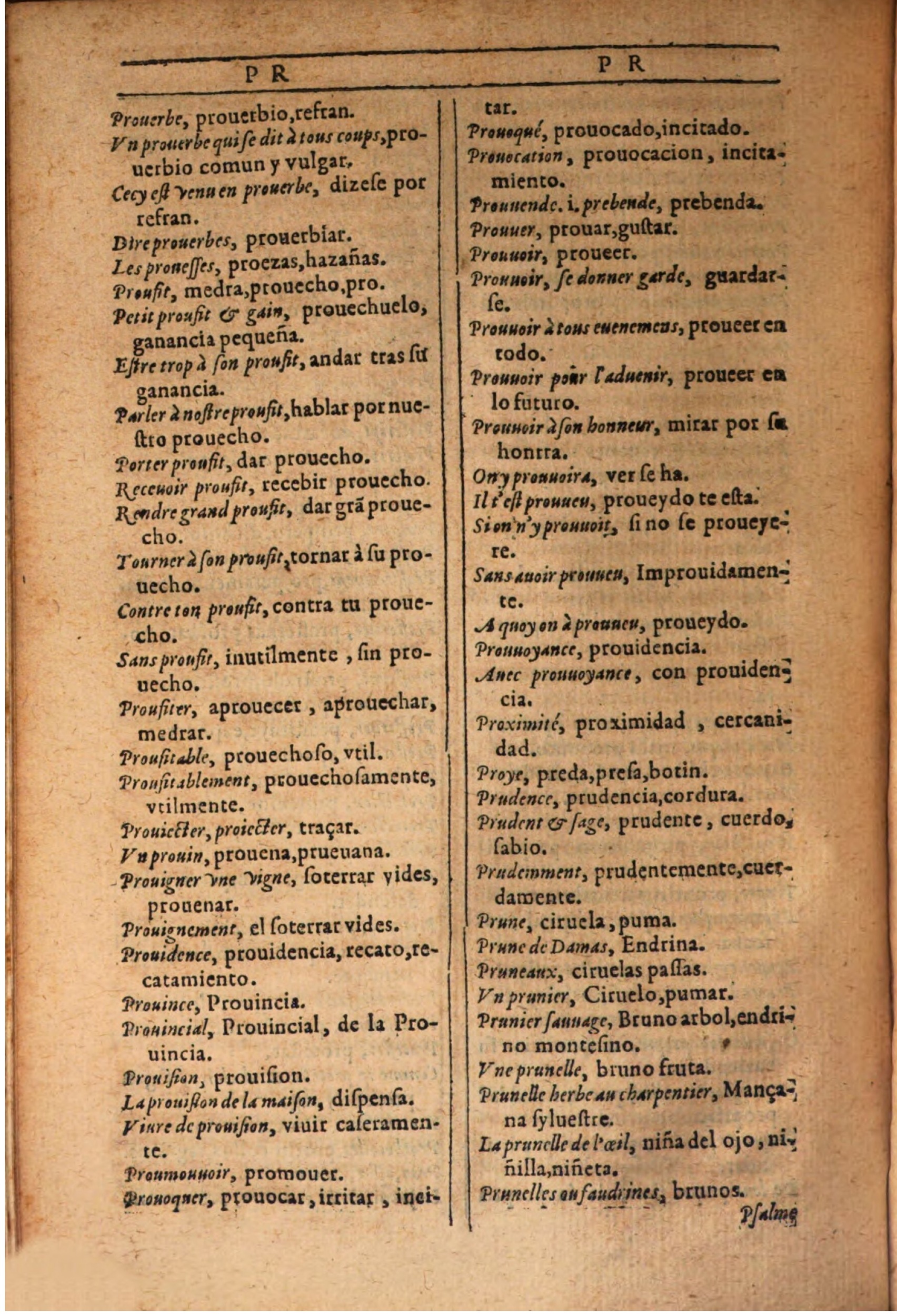 1607 - Marc Orry - Trésor des deux langues espagnole et française (Seconde partie) - BSB Munich