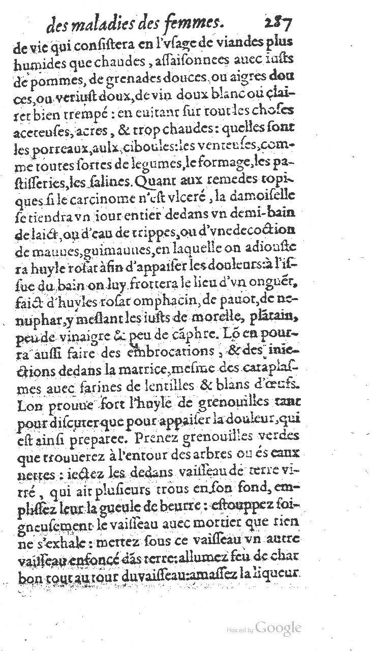 1585 - Jacques du Puis - Trésor des remèdes secrets pour les maladies des femmes - BnF
