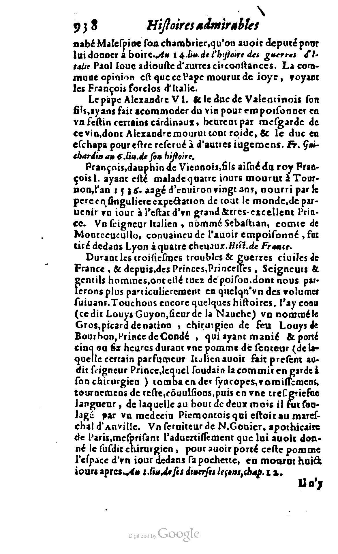1620 - Samuel Crespin - Trésor d’histoires admirables et mémorables - BCU Lausanne 1620 - Samuel Crespin - Trésor d’histoires admirables et mémorables - BCU Lausanne