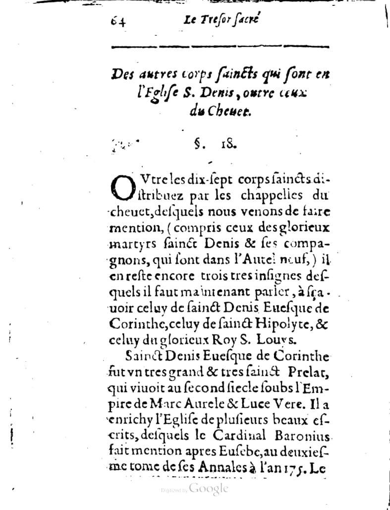 1636 - Jean Billaine - Trésor sacré ou inventaire des saintes reliques - British Library