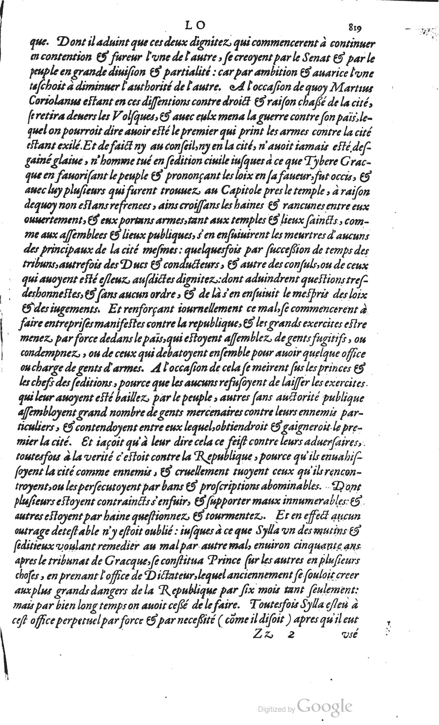 1585 - Barthélemy Honorat - Bibliothèques françaises - BSB Munich