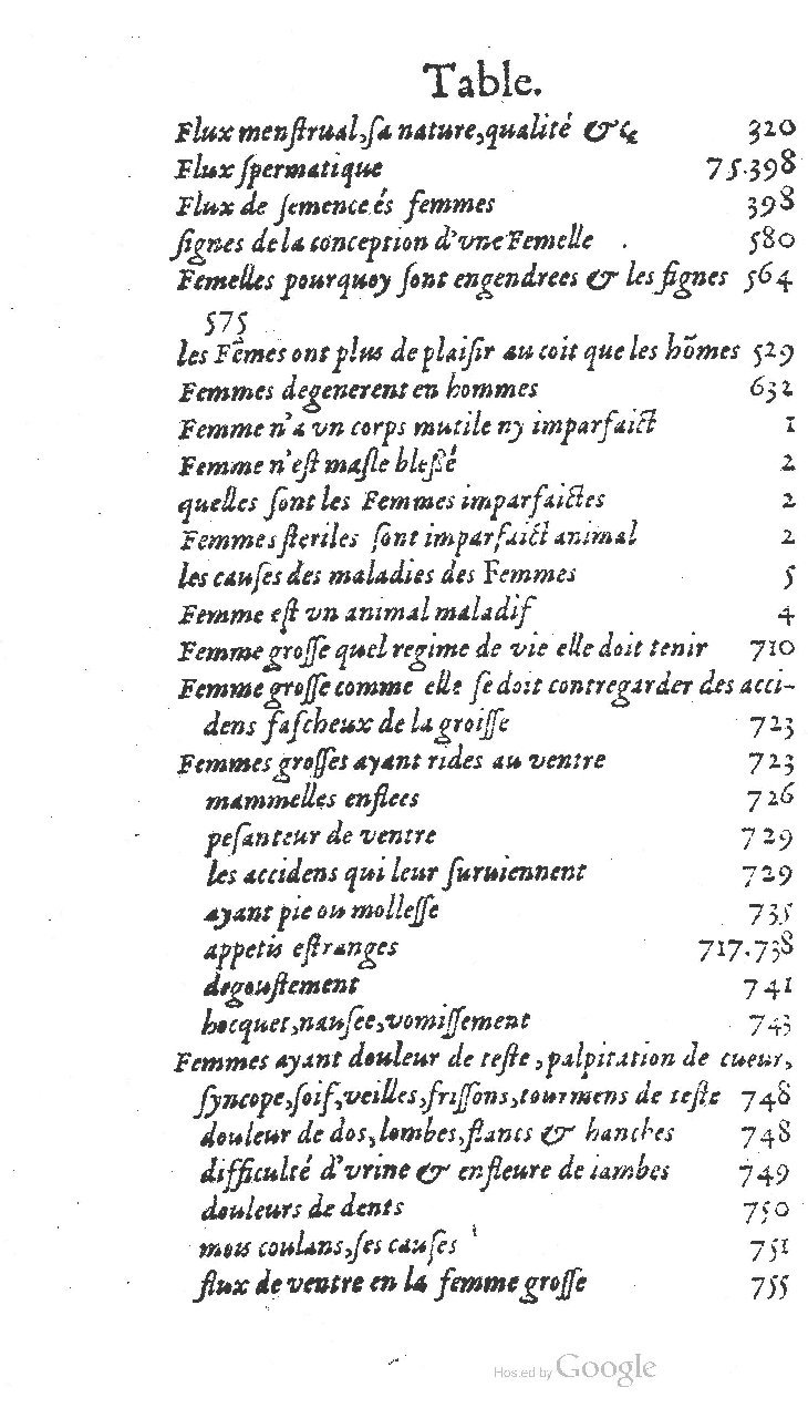 1585 - Jacques du Puis - Trésor des remèdes secrets pour les maladies des femmes - BnF