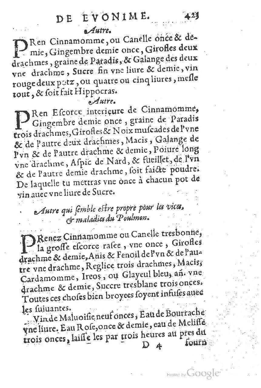 1557 - Antoine Vincent - Trésor d’Evonyme Philiatre - UC Madrid