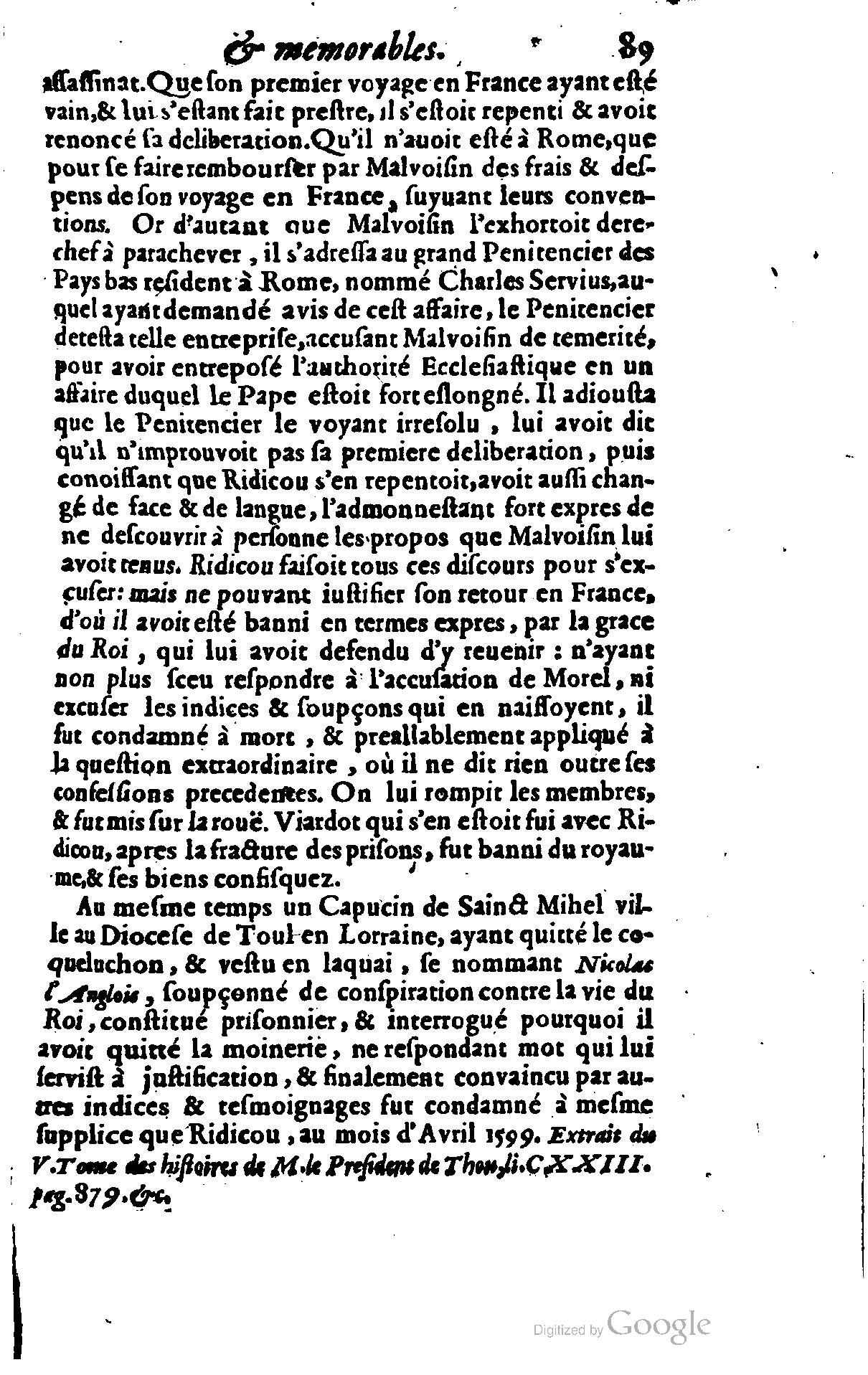 1628 - Jacques Crespin - Trésor d’histoires admirables et mémorables - BSB Munich
