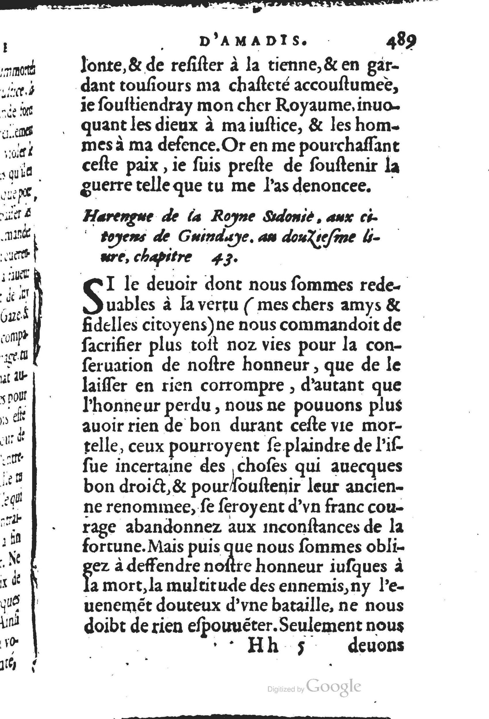 1560 - Jean d’Ogerolles et Gabriel Cotier Lyon - Trésor des Amadis - BSB Munich