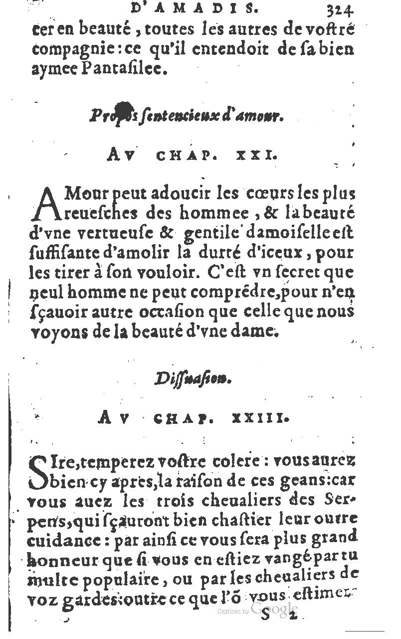1582 - Jean Huguetan - Trésor des Amadis T. 1 - BM Lyon