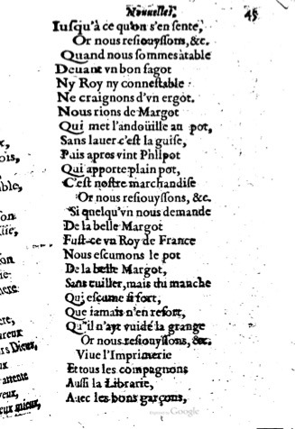 1623 - Jacques Cailloüé - Trésor ou recueil des chansons amoureuses - British Library