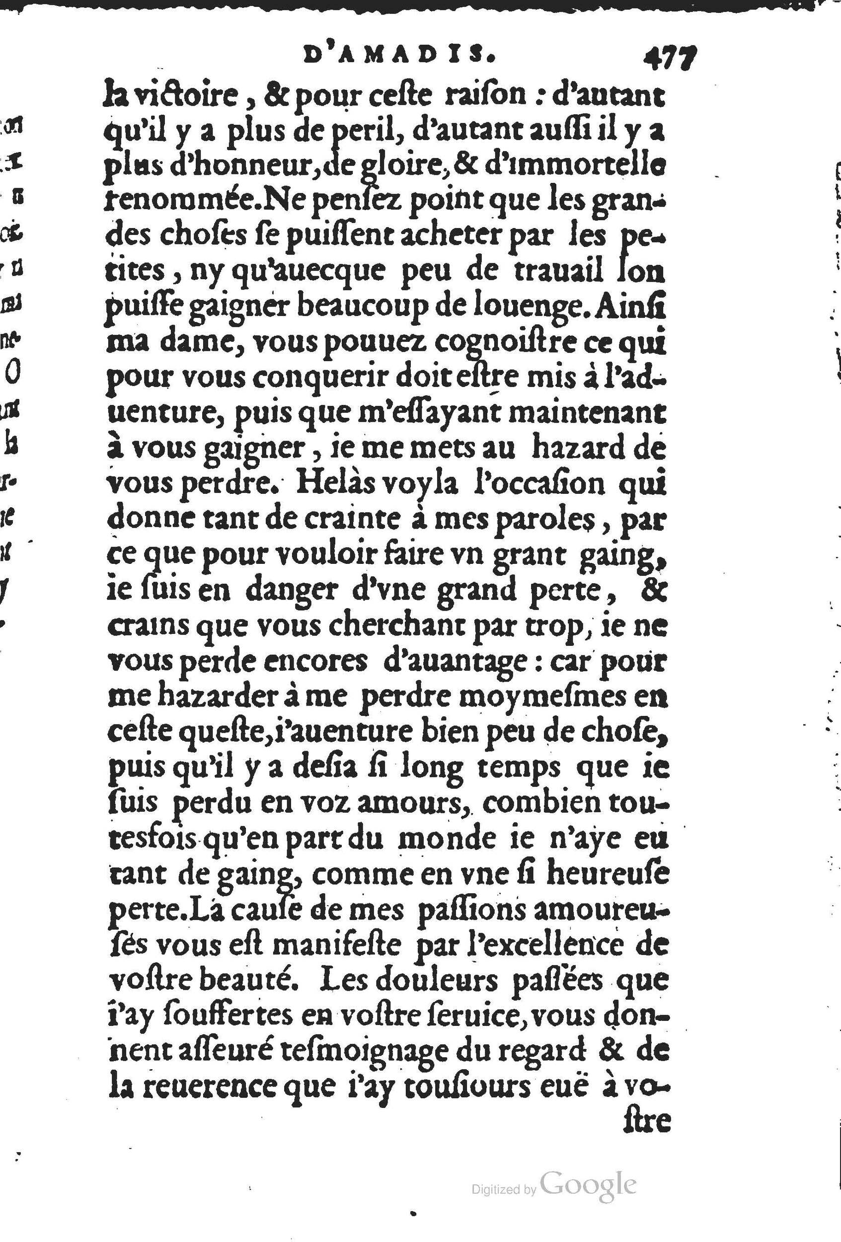 1560 - Jean d’Ogerolles et Gabriel Cotier Lyon - Trésor des Amadis - BSB Munich